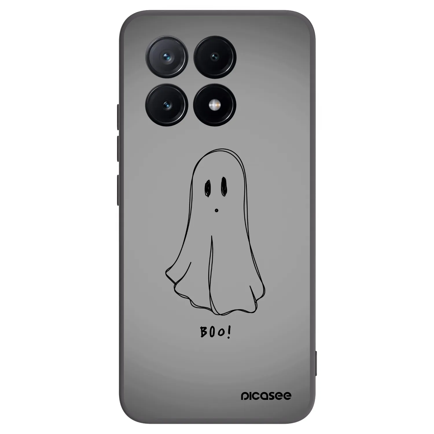Picasee silikonowe czarne etui na Xiaomi Poco X6 Pro - Ghost