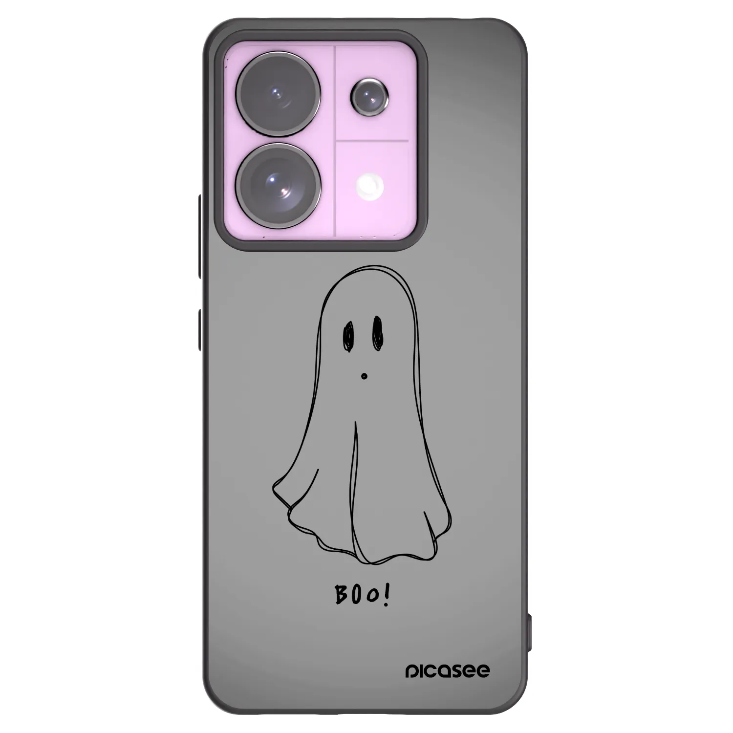 Picasee silikonowe czarne etui na Xiaomi Redmi Note 13 Pro 5G - Ghost
