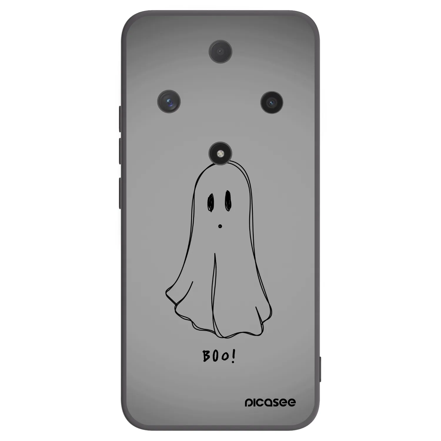 Picasee silikonowe czarne etui na Honor Magic6 Lite 5G - Ghost