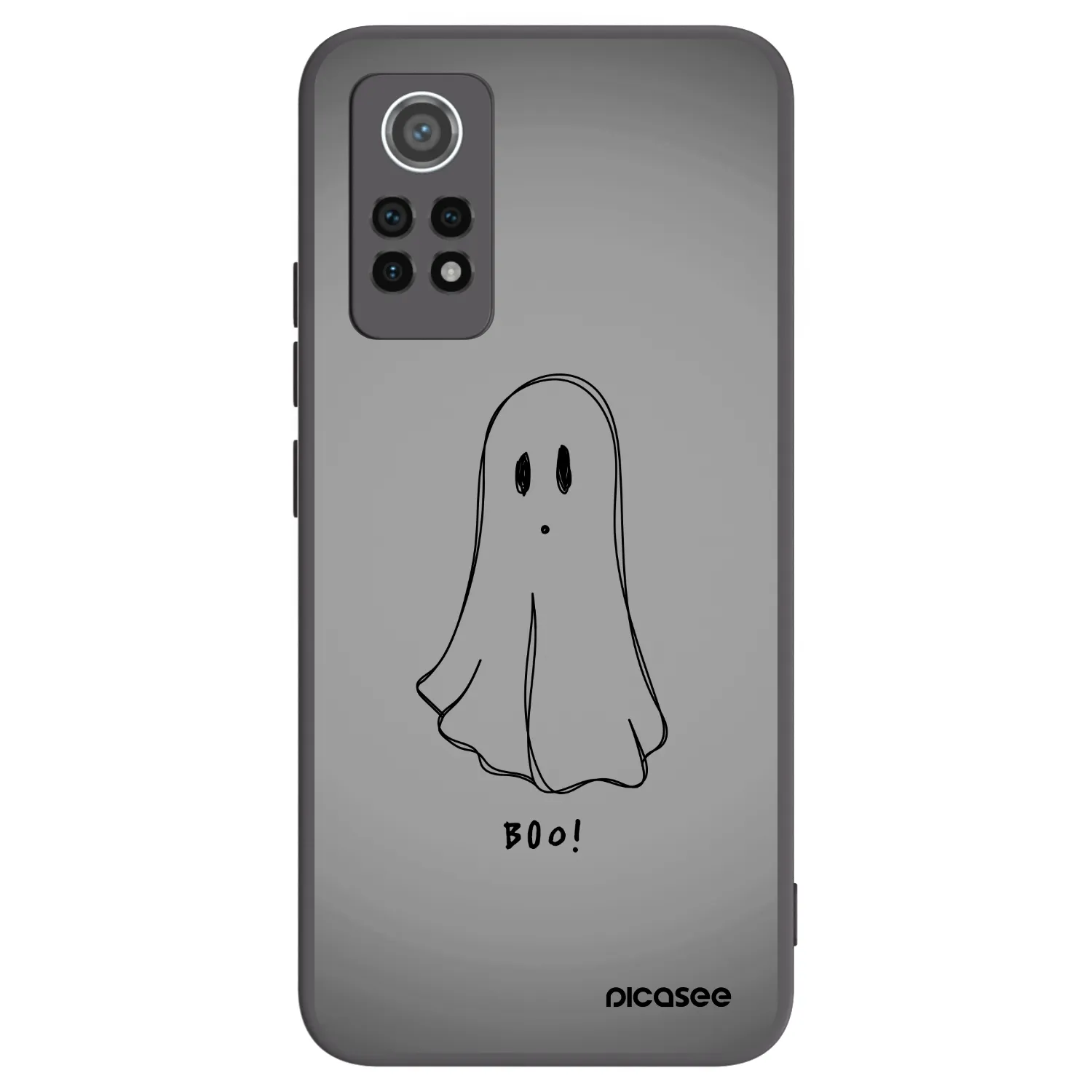 Picasee silikonowe czarne etui na Xiaomi Redmi Note 12 Pro 4G - Ghost