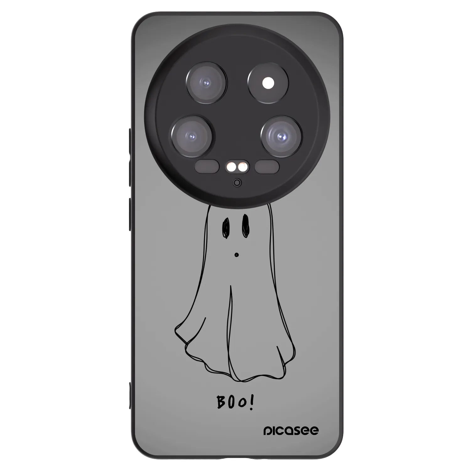 Picasee silikonowe czarne etui na Xiaomi 14 Ultra - Ghost