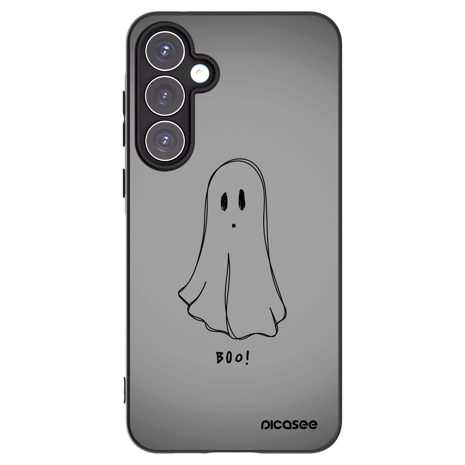 Picasee silikonowe czarne etui na Samsung Galaxy A55 5G A556B - Ghost