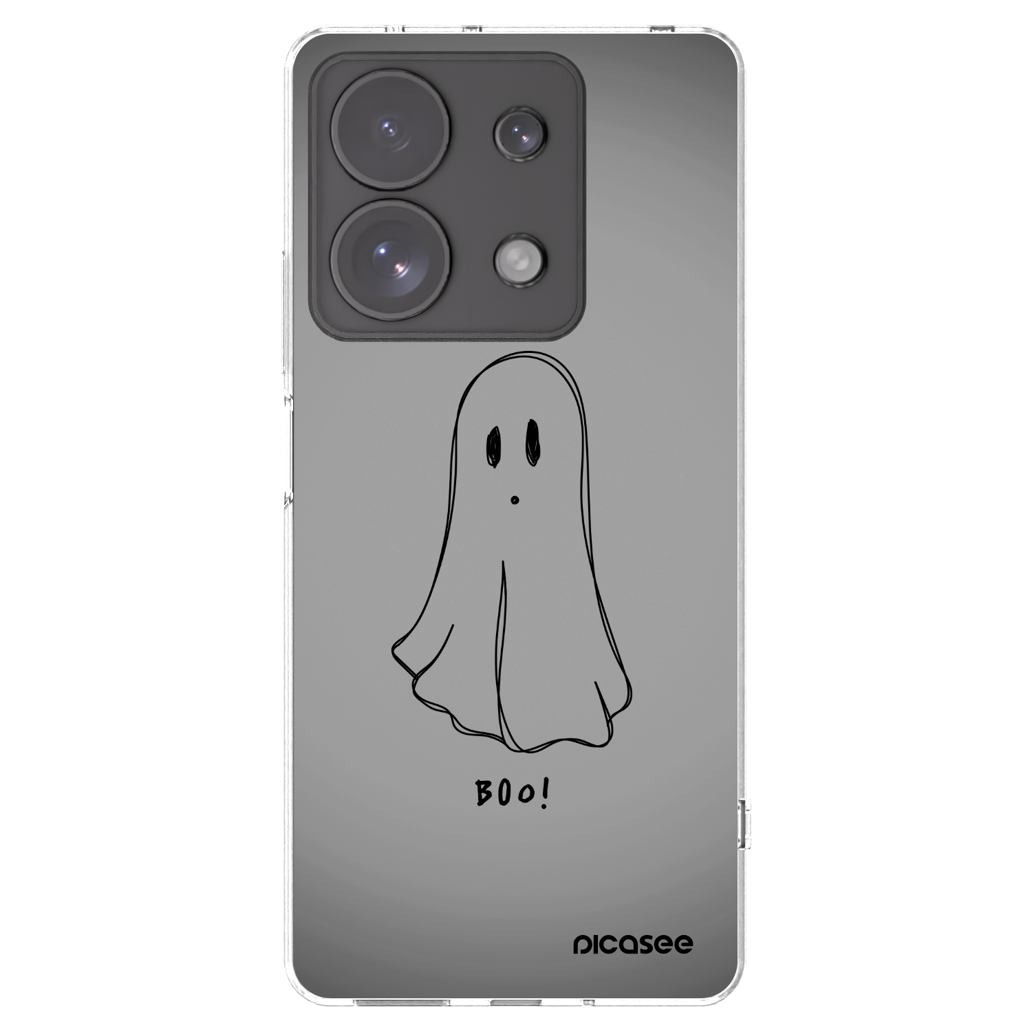 Picasee silikonowe przeźroczyste etui na Xiaomi Redmi Note 13 Pro 4G - Ghost
