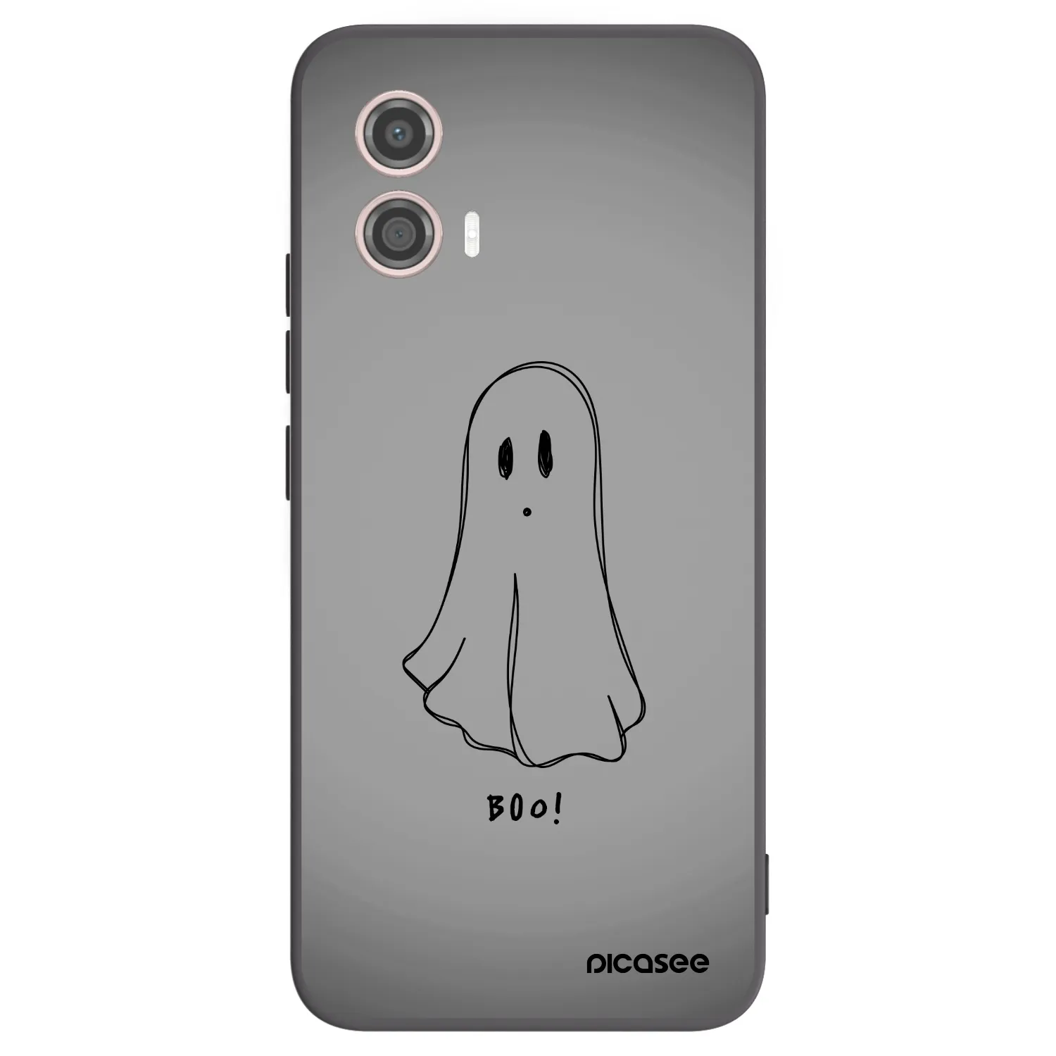 Picasee silikonowe czarne etui na Motorola Moto G53 5G - Ghost