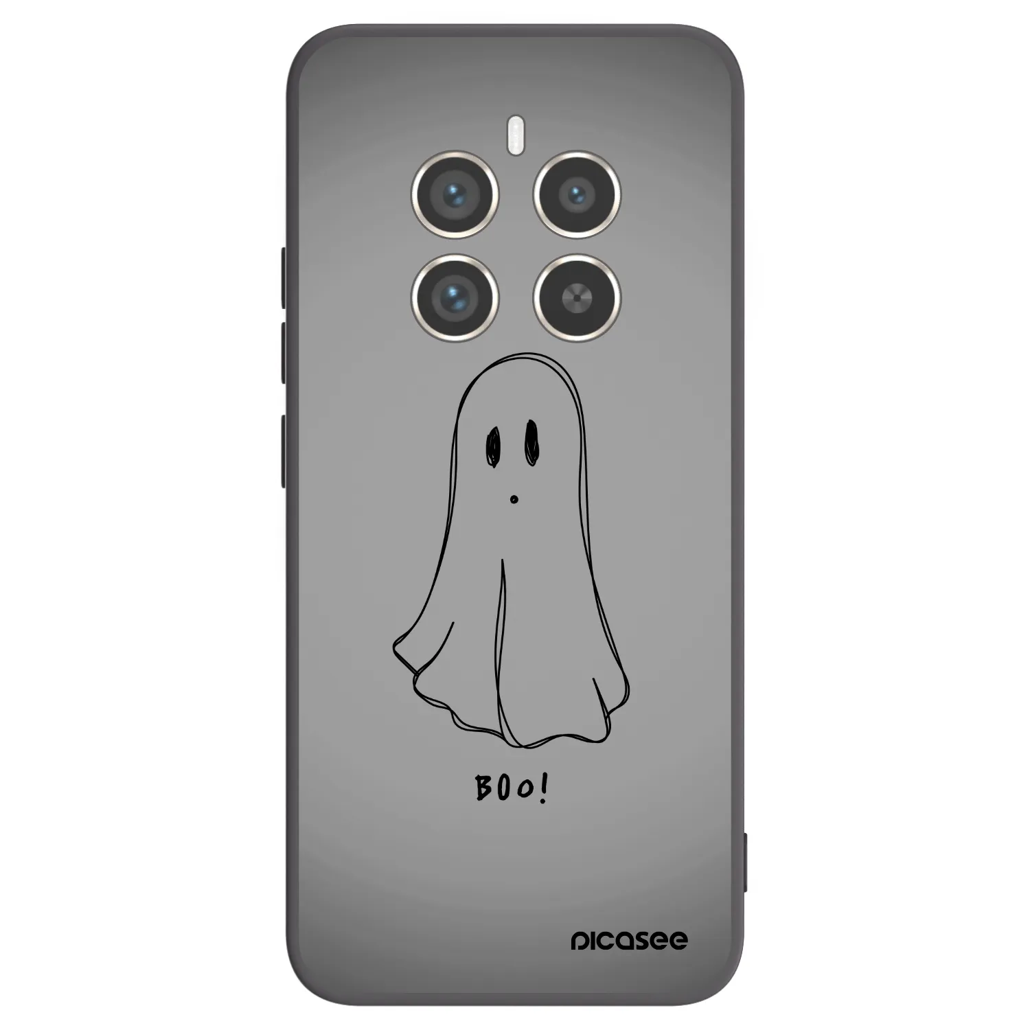 Picasee silikonowe czarne etui na Realme 12 Pro 5G - Ghost