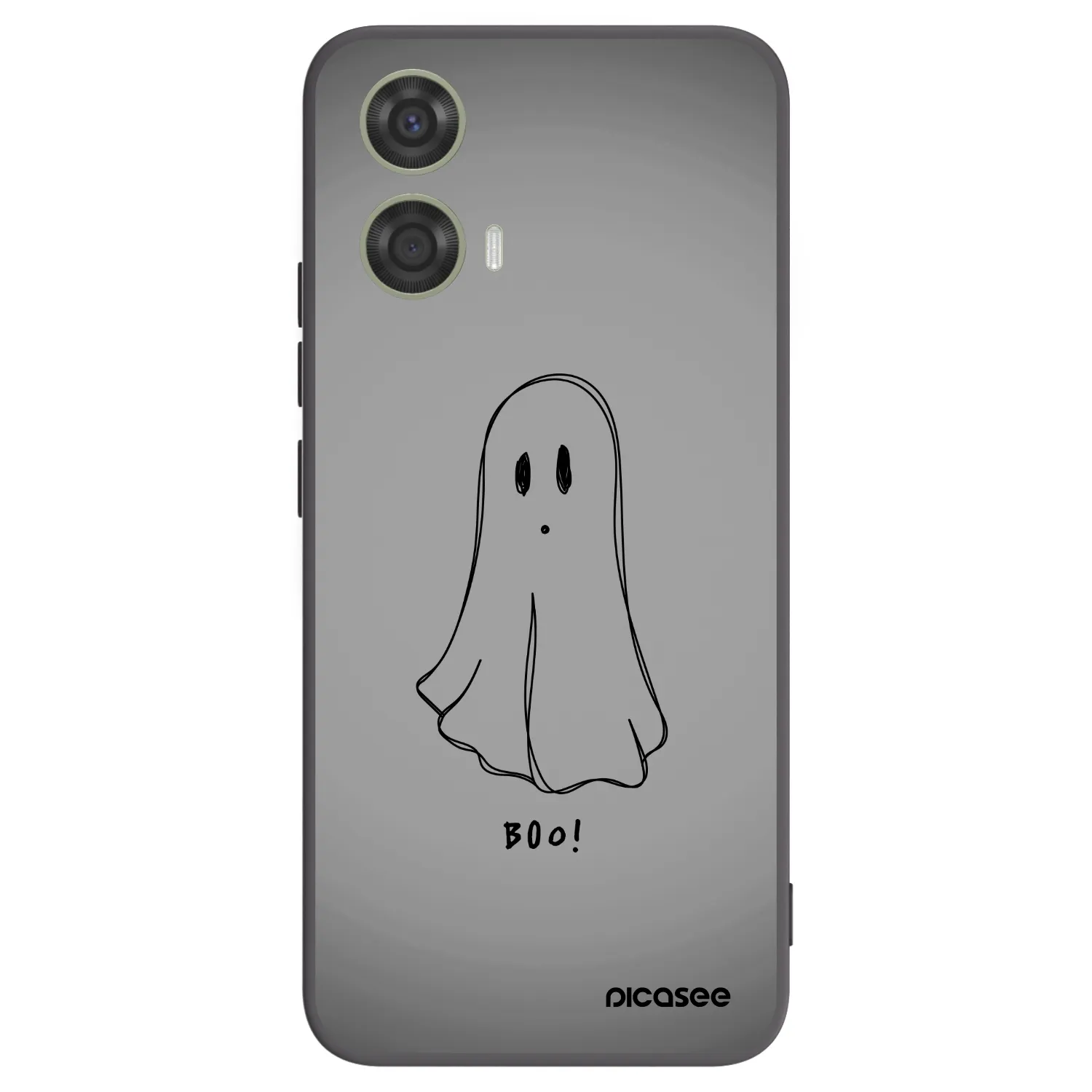 Picasee silikonowe czarne etui na Motorola Moto G24 - Ghost