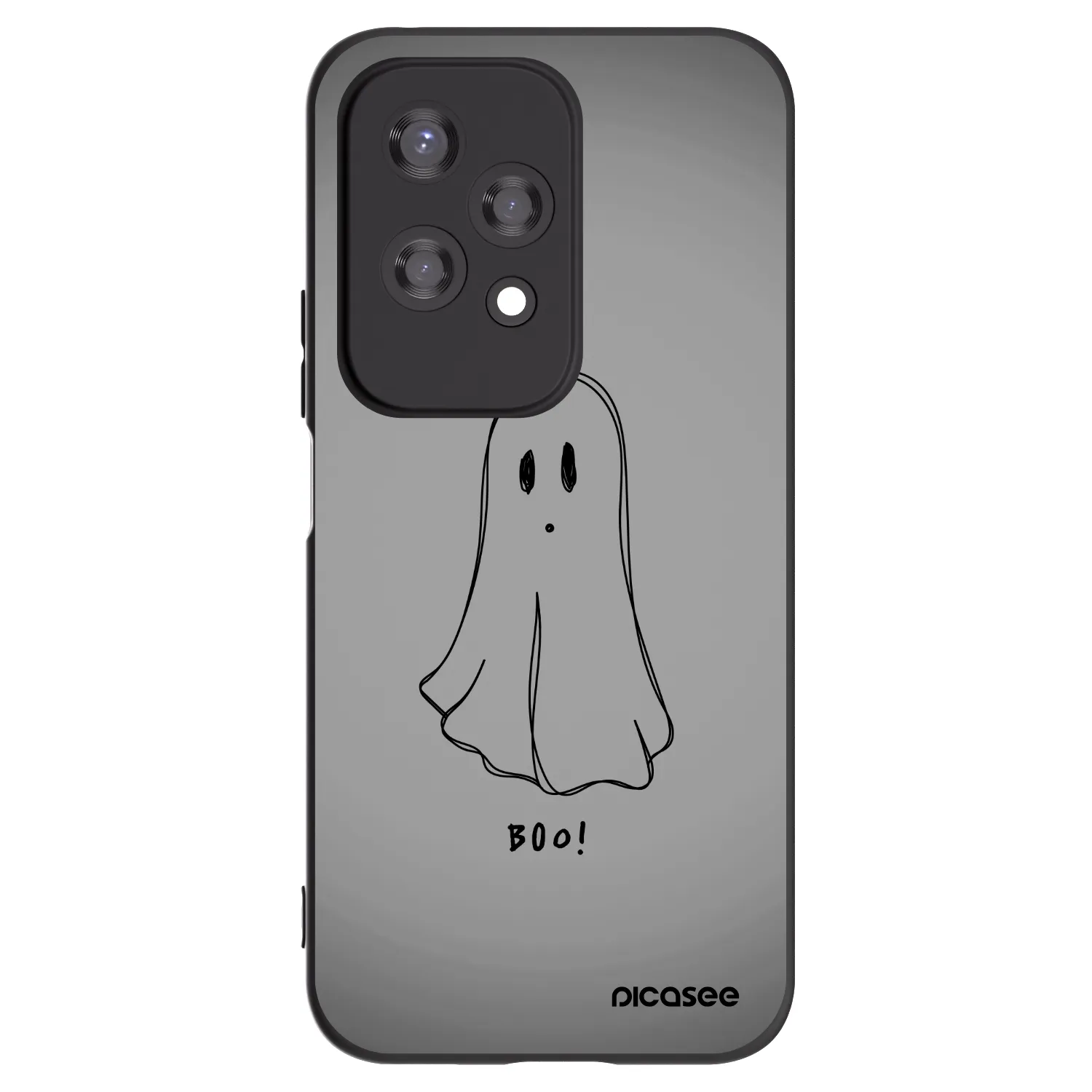 Picasee silikonowe czarne etui na Honor 200 Lite - Ghost