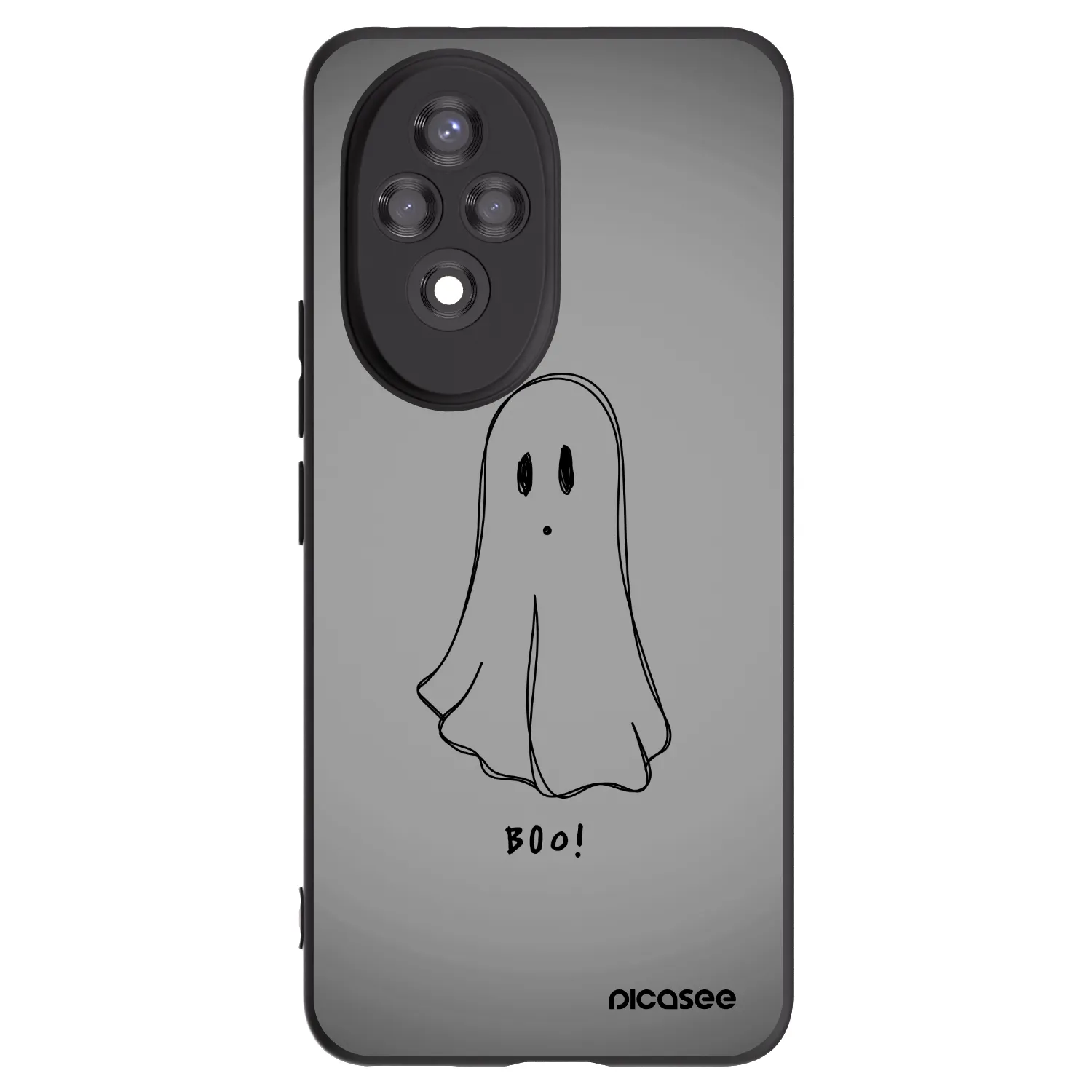 Picasee silikonowe czarne etui na Honor 200 5G - Ghost