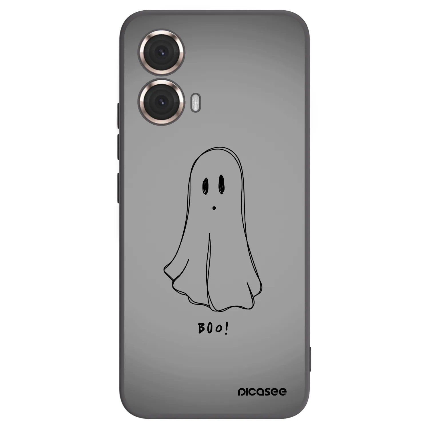 Picasee silikonowe czarne etui na Motorola Moto G85 - Ghost