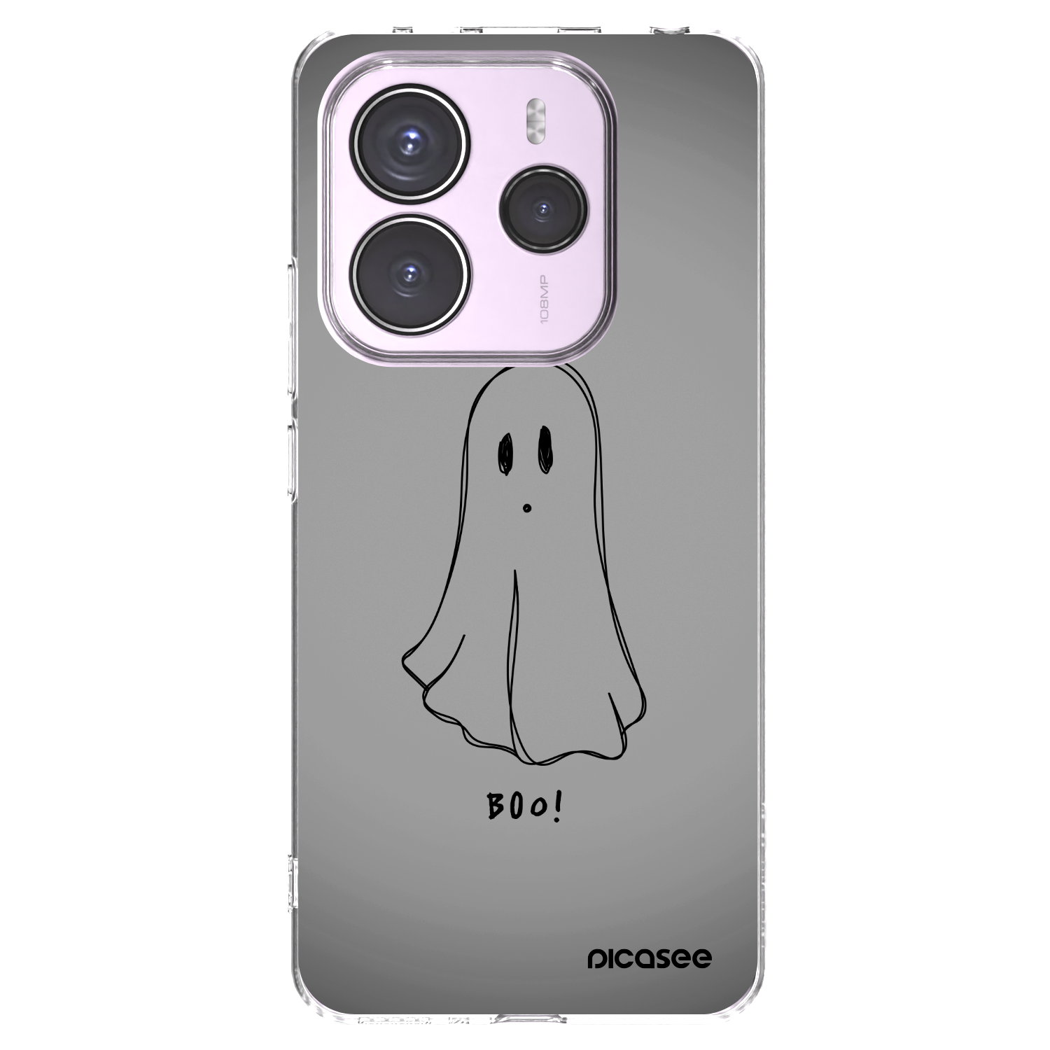 Picasee silikonowe przeźroczyste etui na Xiaomi Redmi Note 14 5G - Ghost