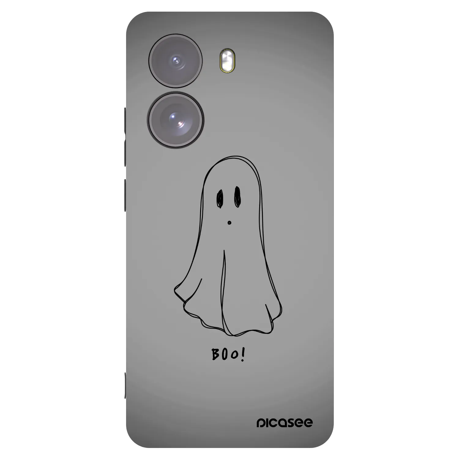 Picasee silikonowe czarne etui na Xiaomi Poco X7 - Ghost