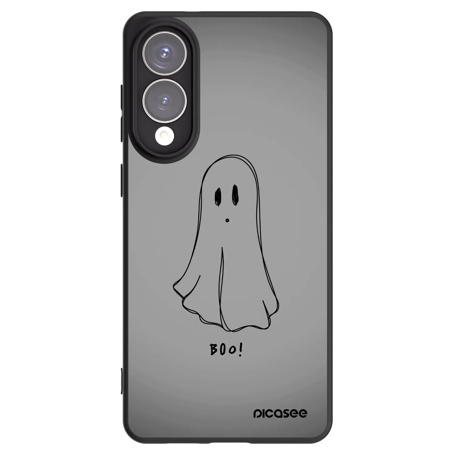 Picasee silikonowe czarne etui na Samsung Galaxy S25 Edge 5G - Ghost