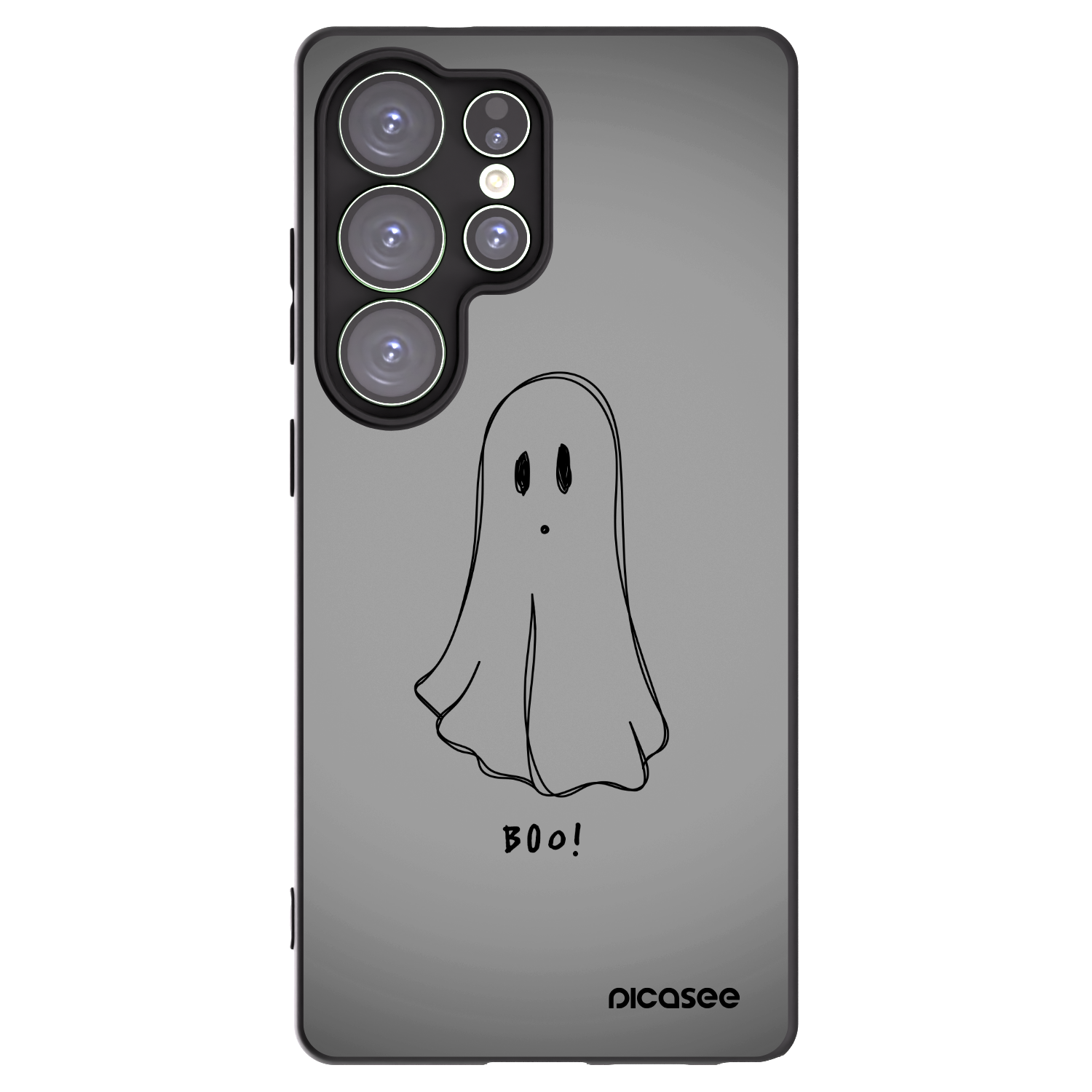 Picasee silikonowe czarne etui na Samsung Galaxy S25 Ultra 5G - Ghost