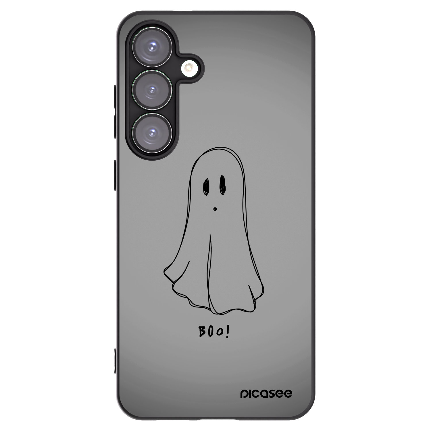 Picasee silikonowe czarne etui na Samsung Galaxy S25+ 5G - Ghost