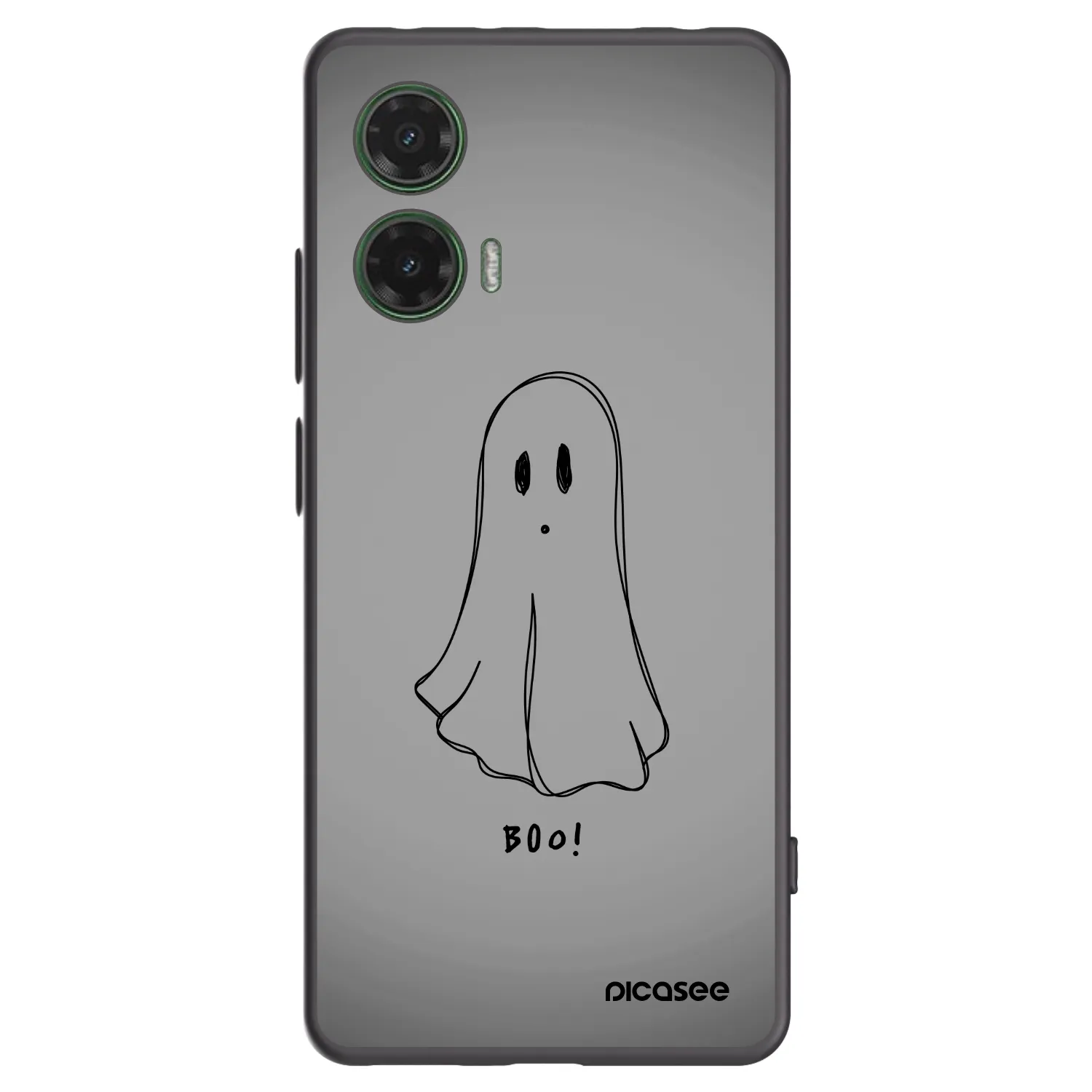 Picasee silikonowe czarne etui na Motorola Moto G35 5G - Ghost