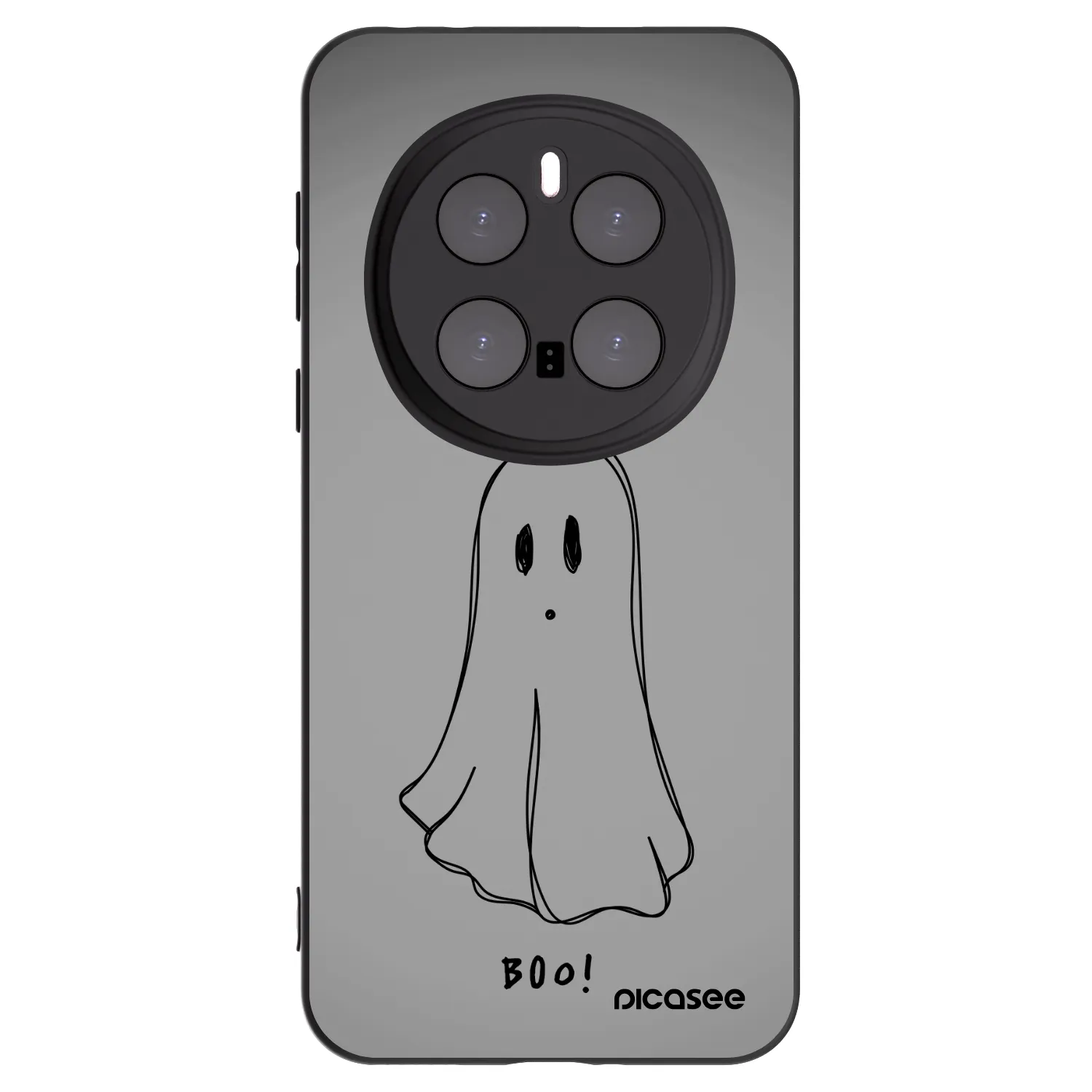 Picasee silikonowe czarne etui na Honor Magic7 Pro 5G - Ghost