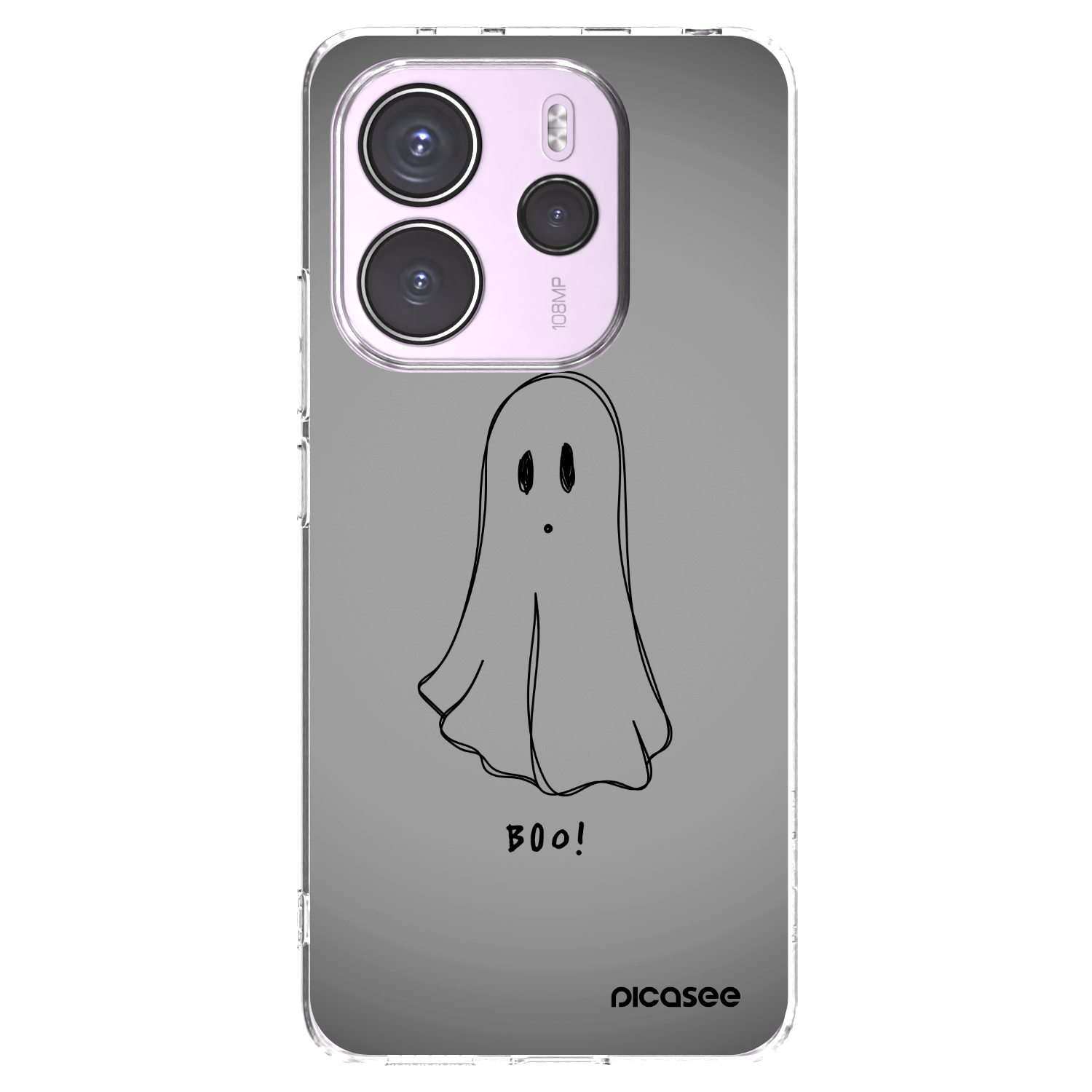 Picasee silikonowe przeźroczyste etui na Xiaomi Redmi Note 14 4G - Ghost