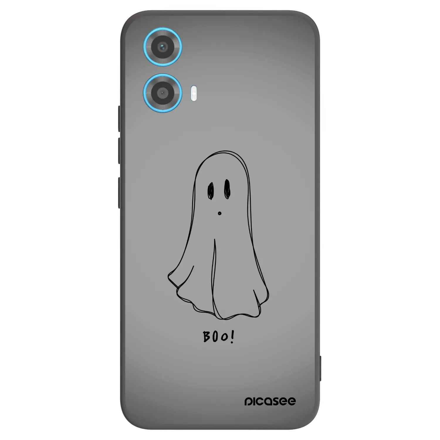 Picasee silikonowe czarne etui na Motorola Moto G34 5G - Ghost