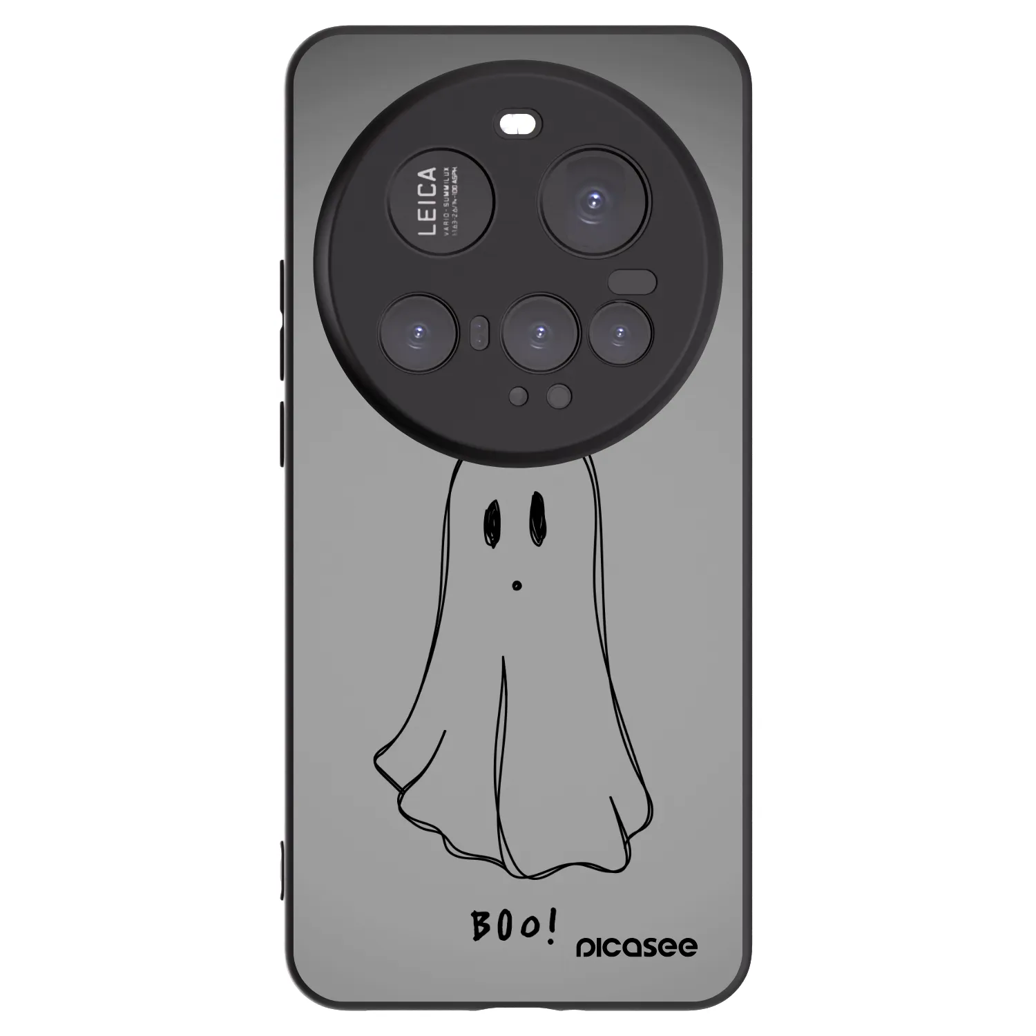 Picasee silikonowe czarne etui na Xiaomi 15 Ultra - Ghost