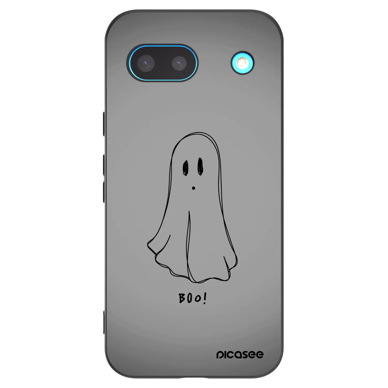 Picasee silikonowe czarne etui na Google Pixel 8a - Ghost