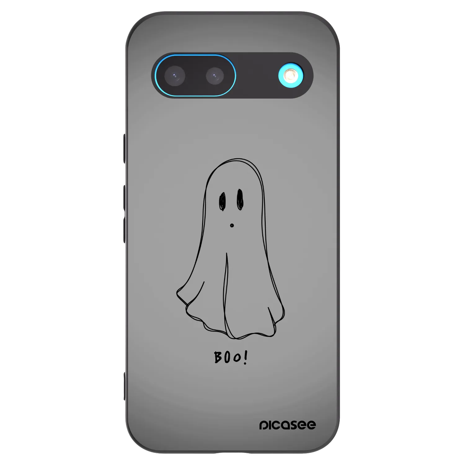 Picasee silikonowe czarne etui na Google Pixel 8 - Ghost