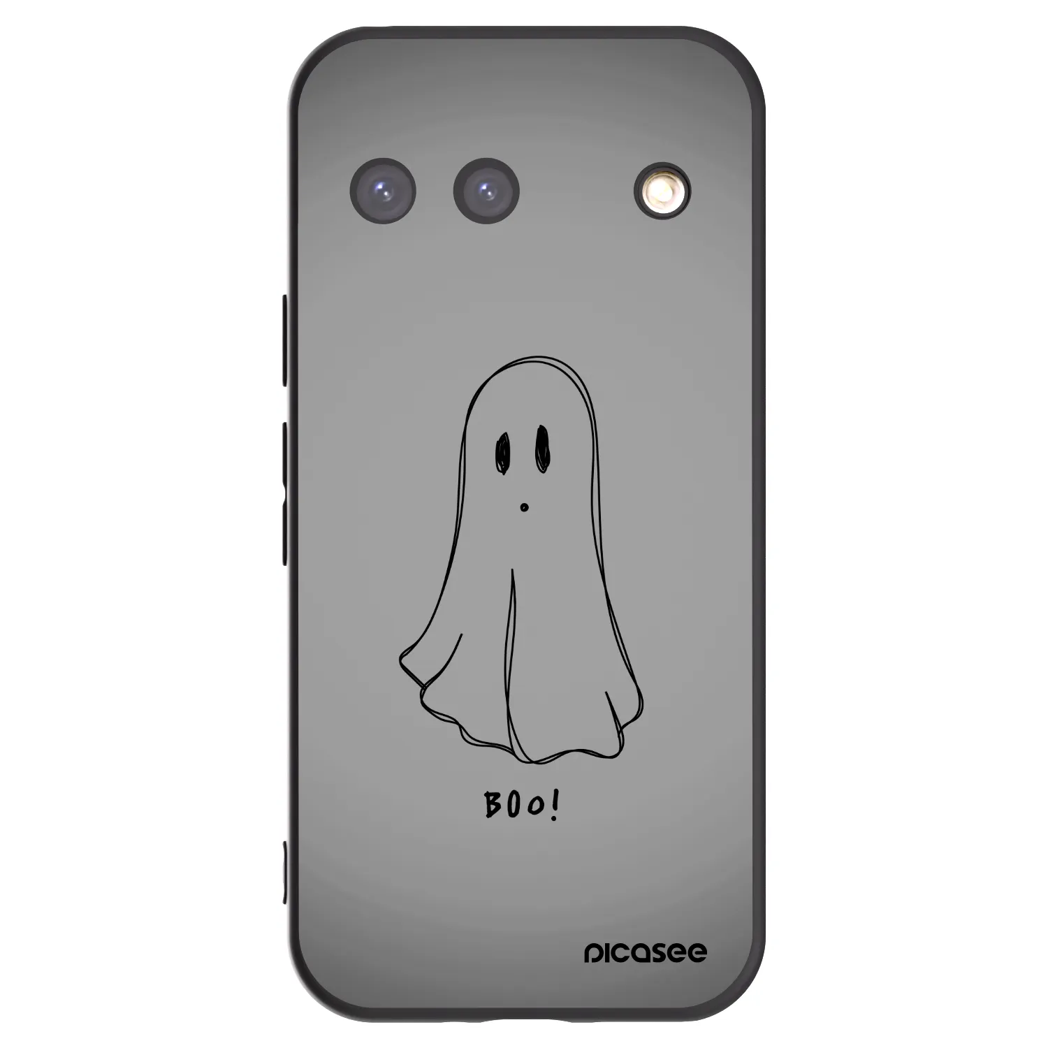 Picasee silikonowe czarne etui na Google Pixel 9 - Ghost