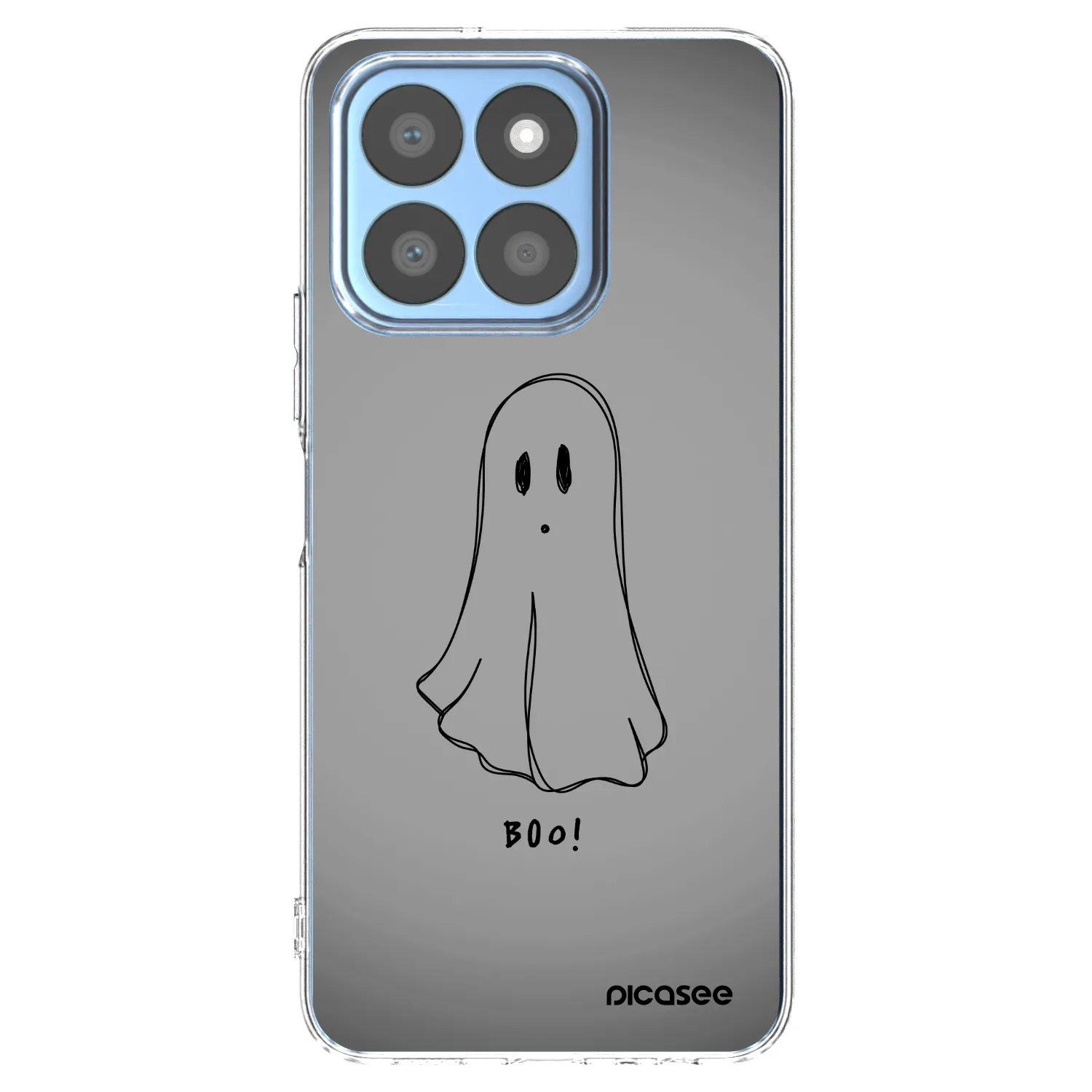 Picasee silikonowe przeźroczyste etui na Honor X8c - Ghost