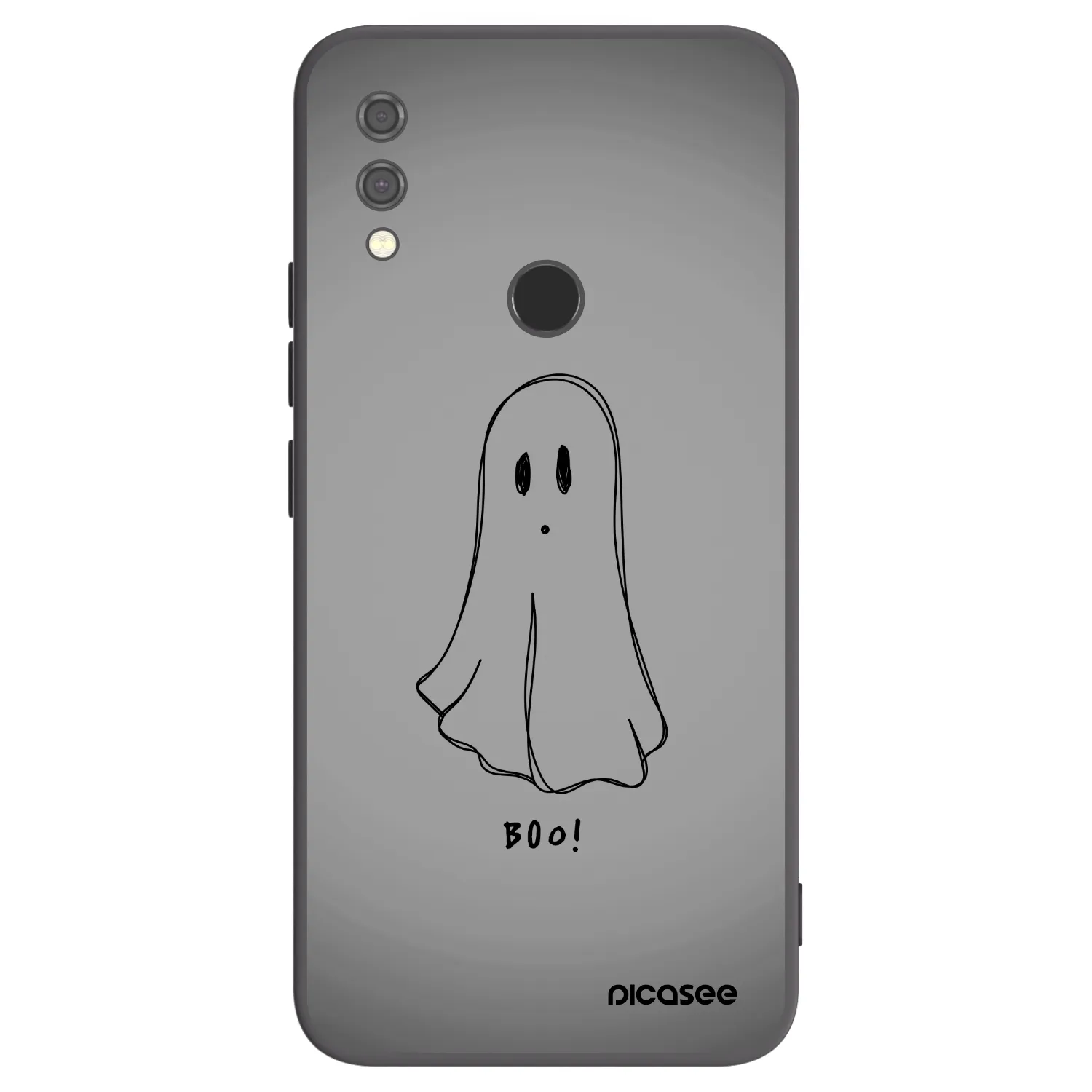 Picasee silikonowe czarne etui na Xiaomi Redmi Note 7 - Ghost