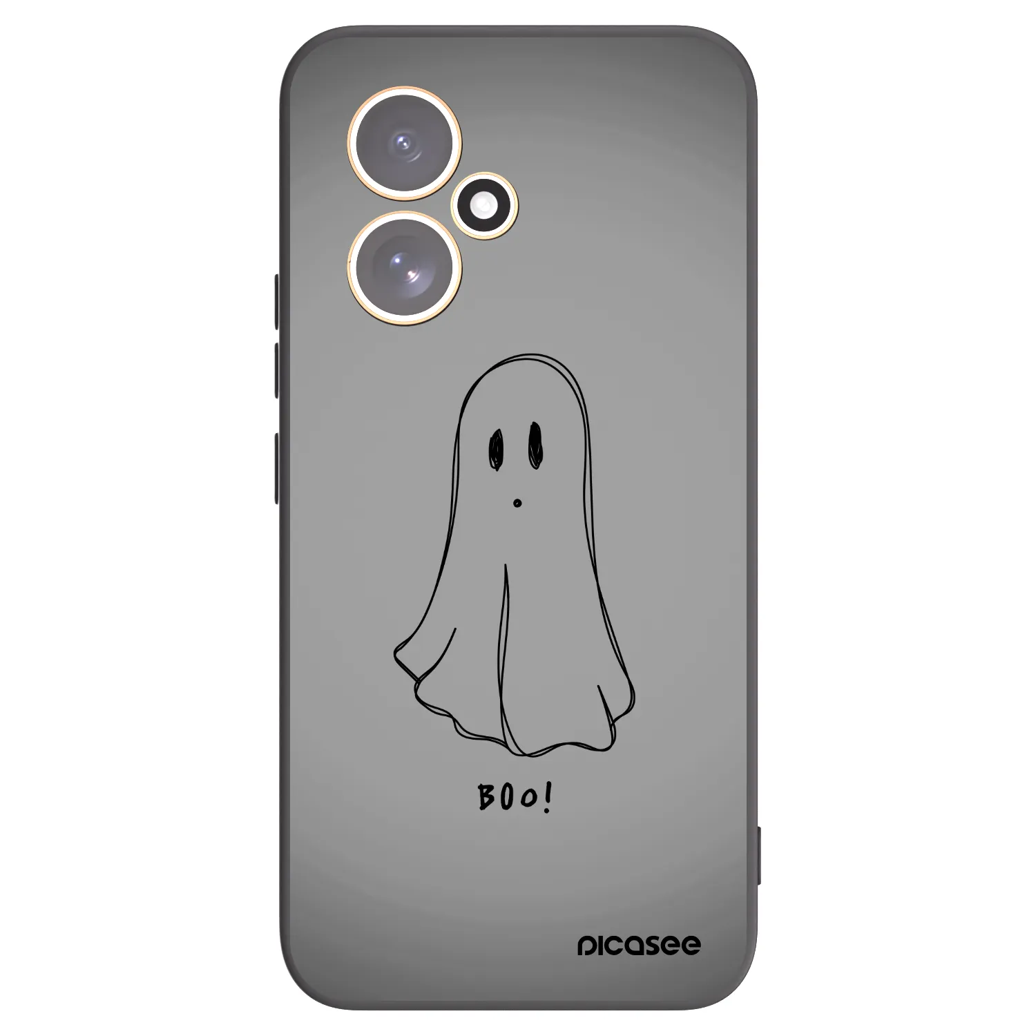 Picasee silikonowe czarne etui na Honor 400 5G - Ghost