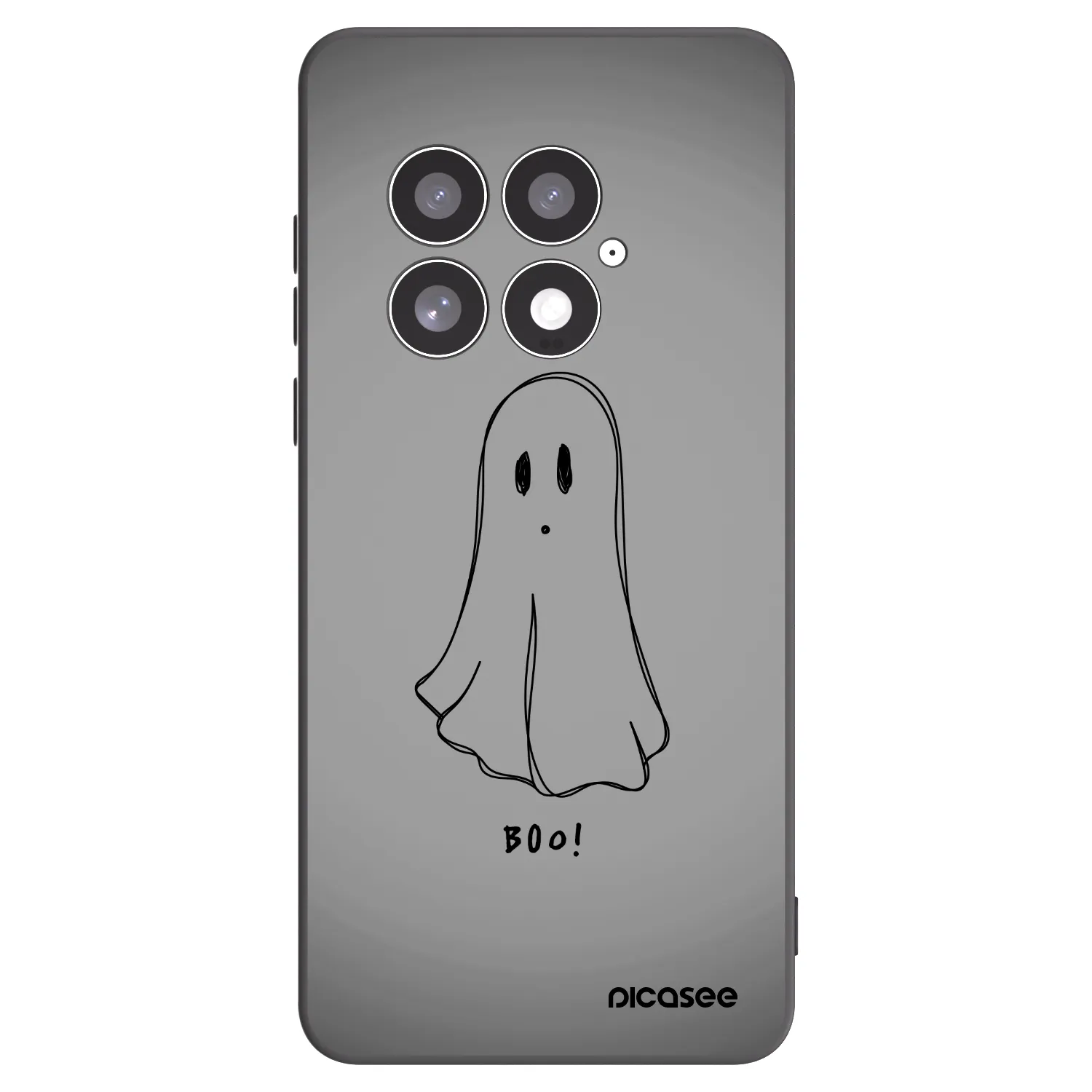 Picasee silikonowe czarne etui na OnePlus 13 5G - Ghost
