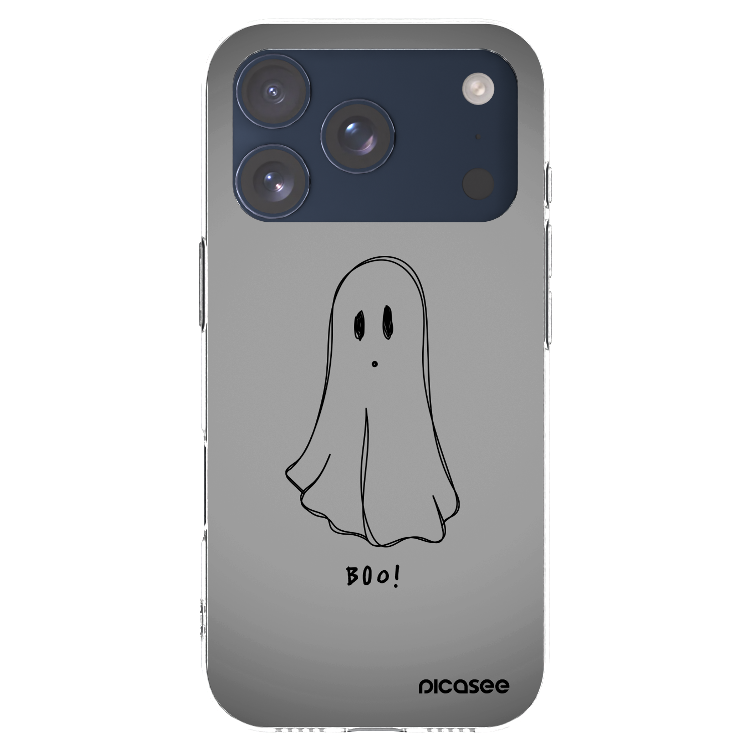 Picasee silikonowe przeźroczyste etui na Apple iPhone 17 Pro - Ghost