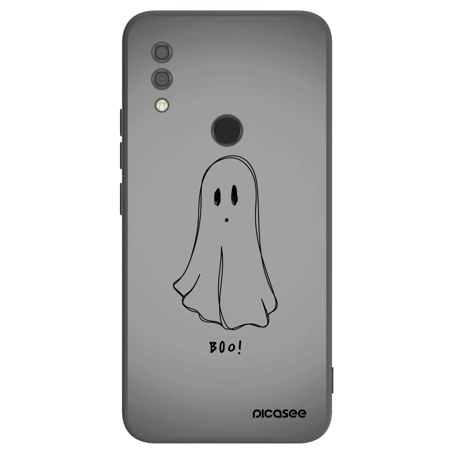Picasee silikonowe czarne etui na Xiaomi Redmi 7 - Ghost
