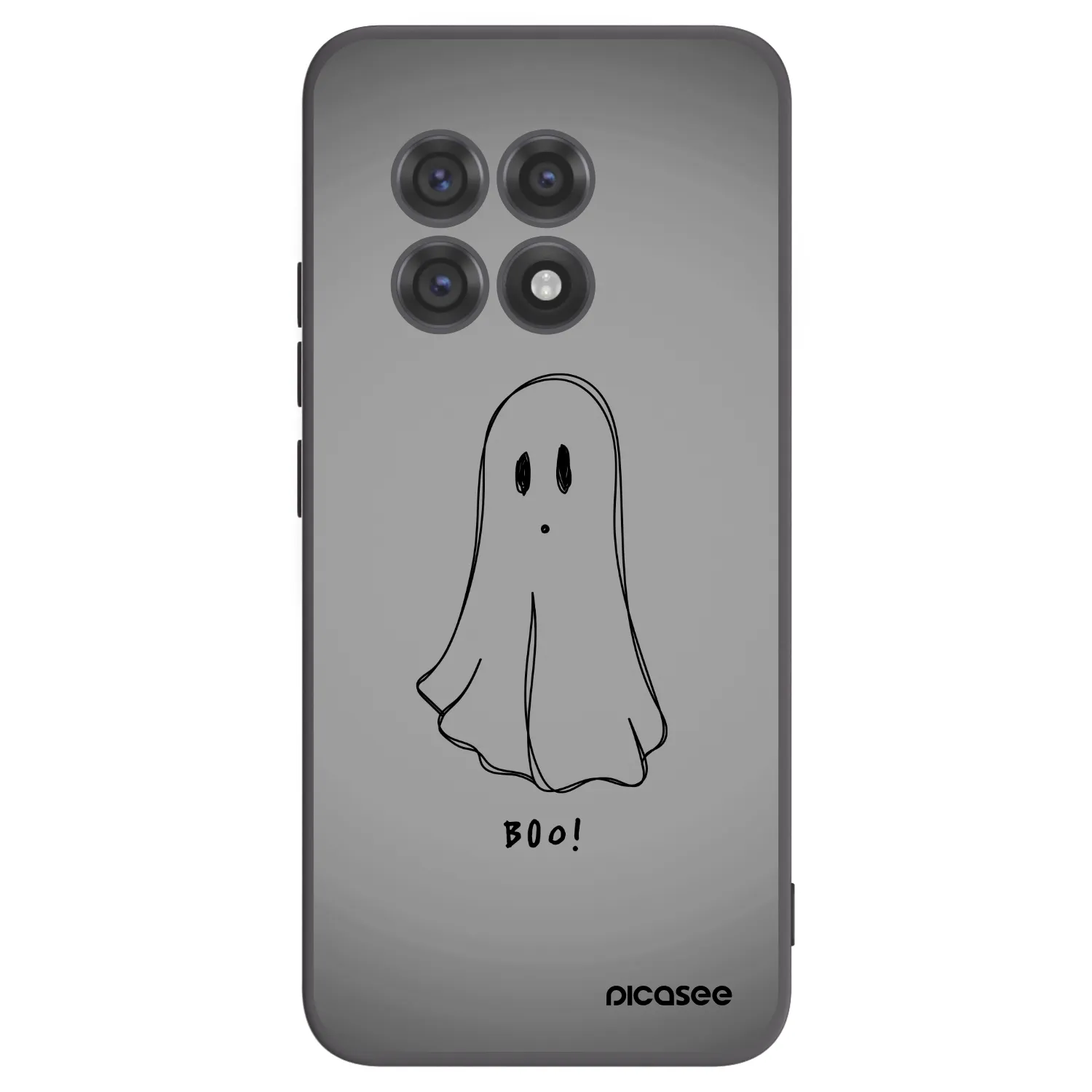 Picasee silikonowe czarne etui na OnePlus 13R 5G - Ghost