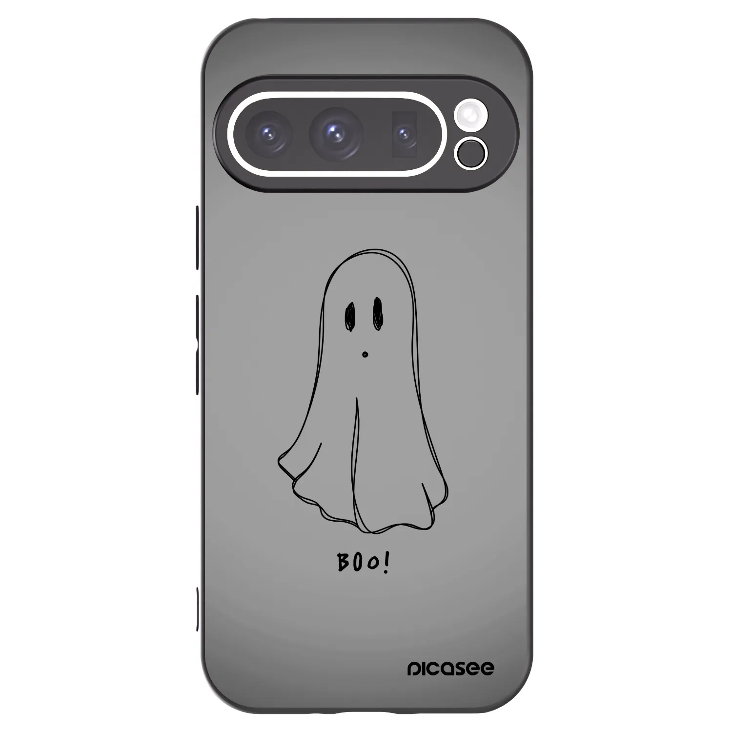 Picasee silikonowe czarne etui na Google Pixel 9 Pro XL - Ghost