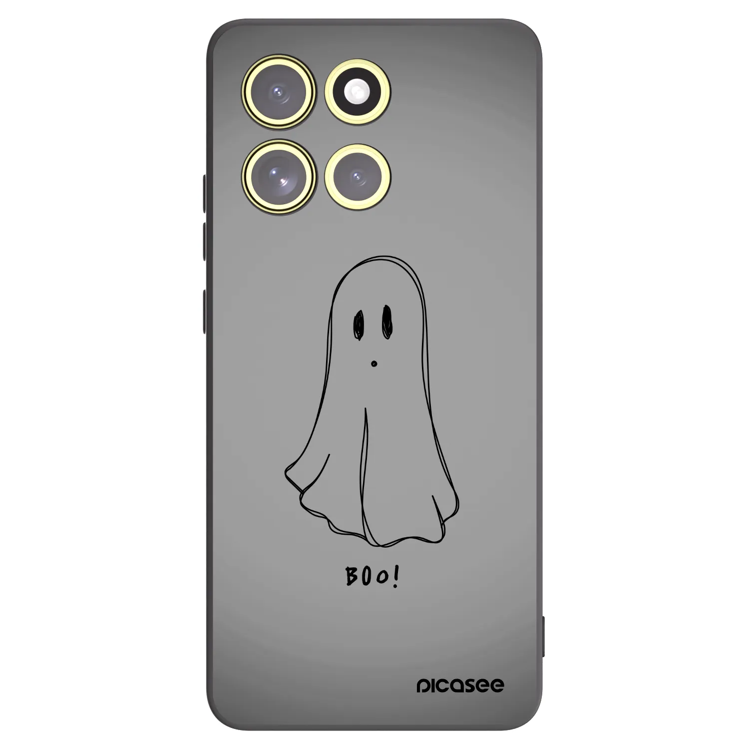 Picasee silikonowe czarne etui na Motorola Moto G86 5G - Ghost
