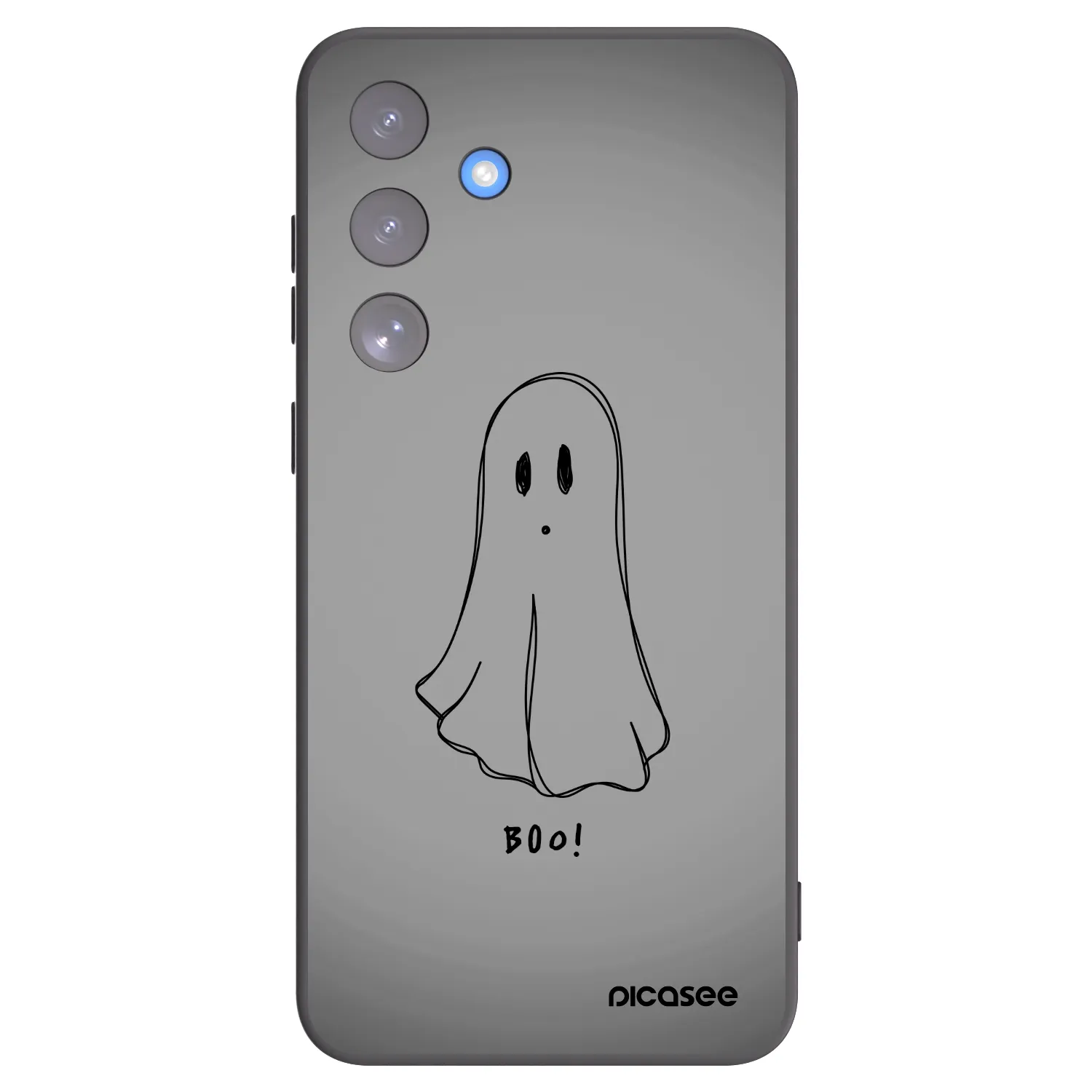 Picasee silikonowe czarne etui na Samsung Galaxy S25 FE 5G - Ghost