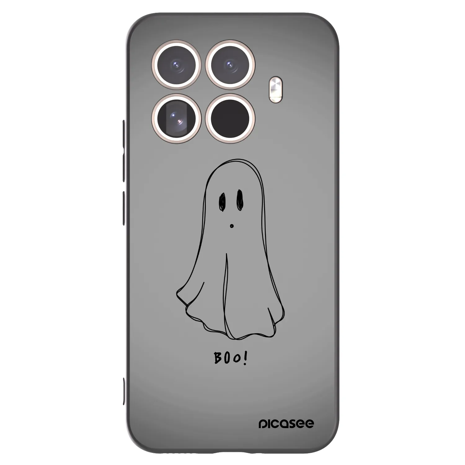 Picasee silikonowe czarne etui na Xiaomi 15T Pro - Ghost