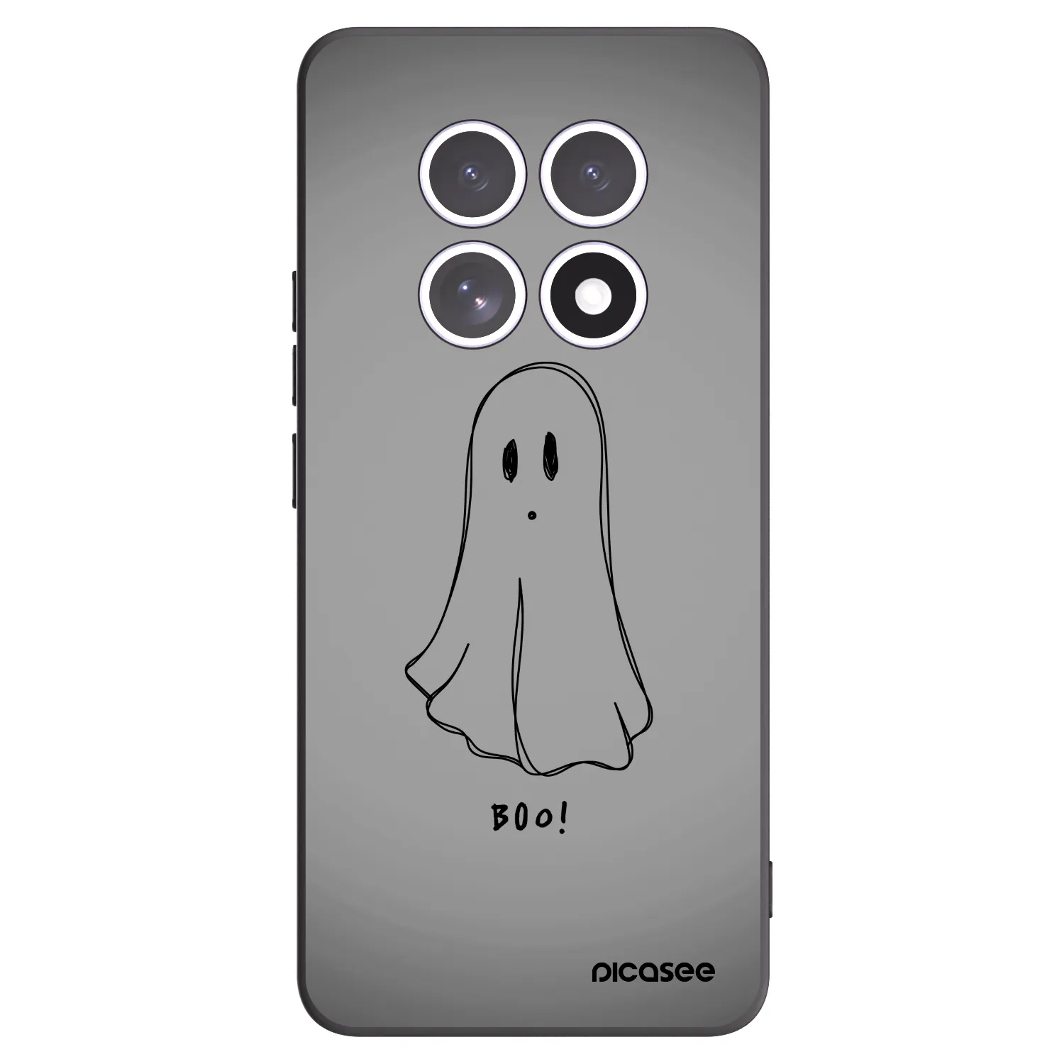Picasee silikonowe czarne etui na Xiaomi Redmi Note 15 4G - Ghost