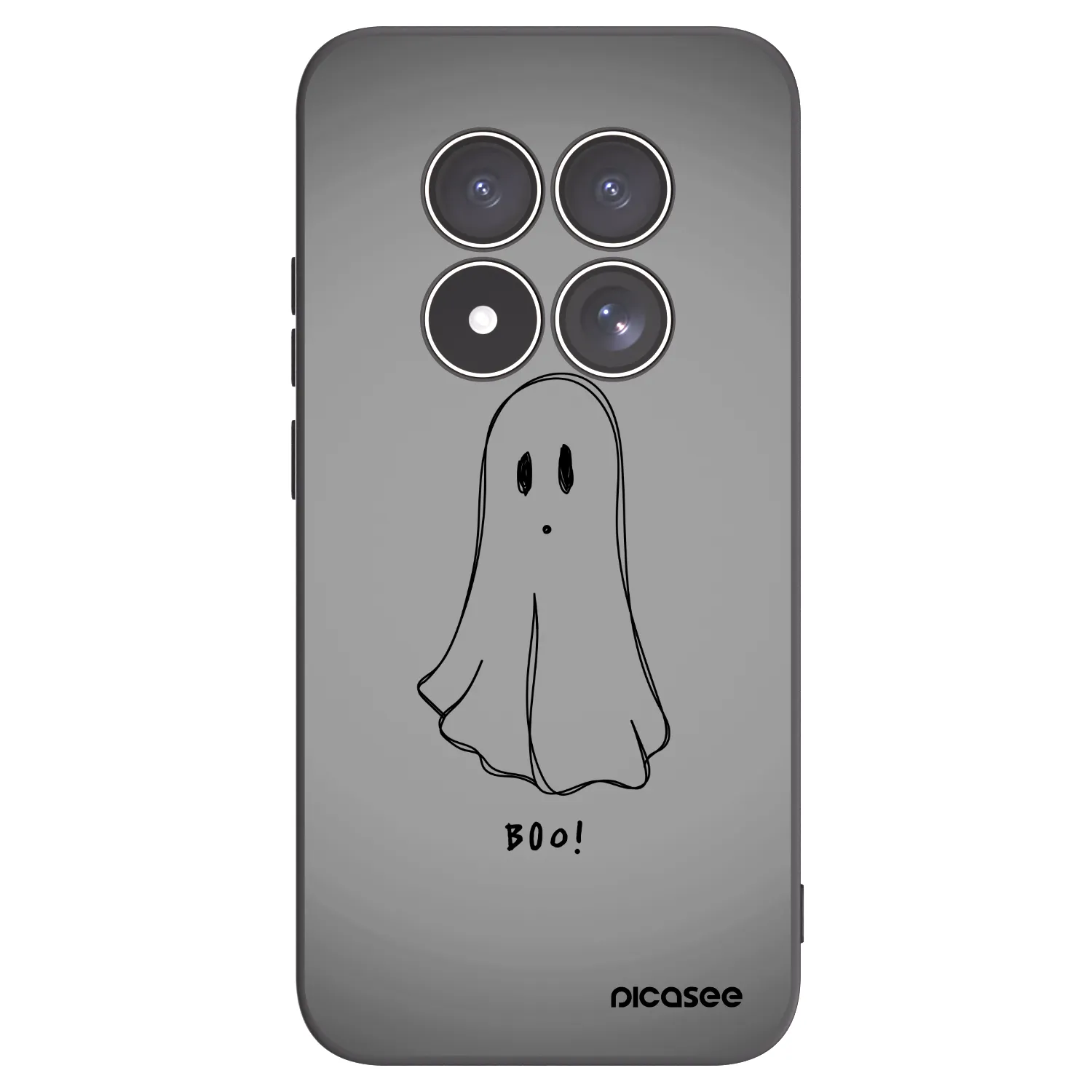 Picasee silikonowe czarne etui na Xiaomi Redmi Note 15 Pro 5G - Ghost