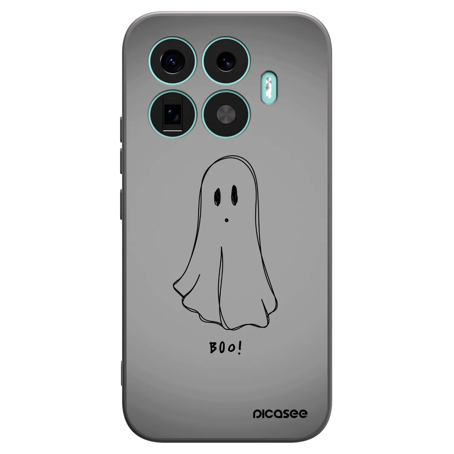 Picasee silikonowe czarne etui na Xiaomi 17T - Ghost