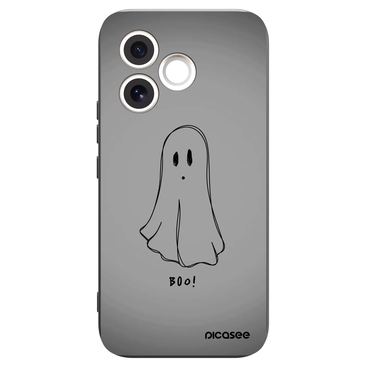 Picasee silikonowe czarne etui na Honor 600 Lite - Ghost