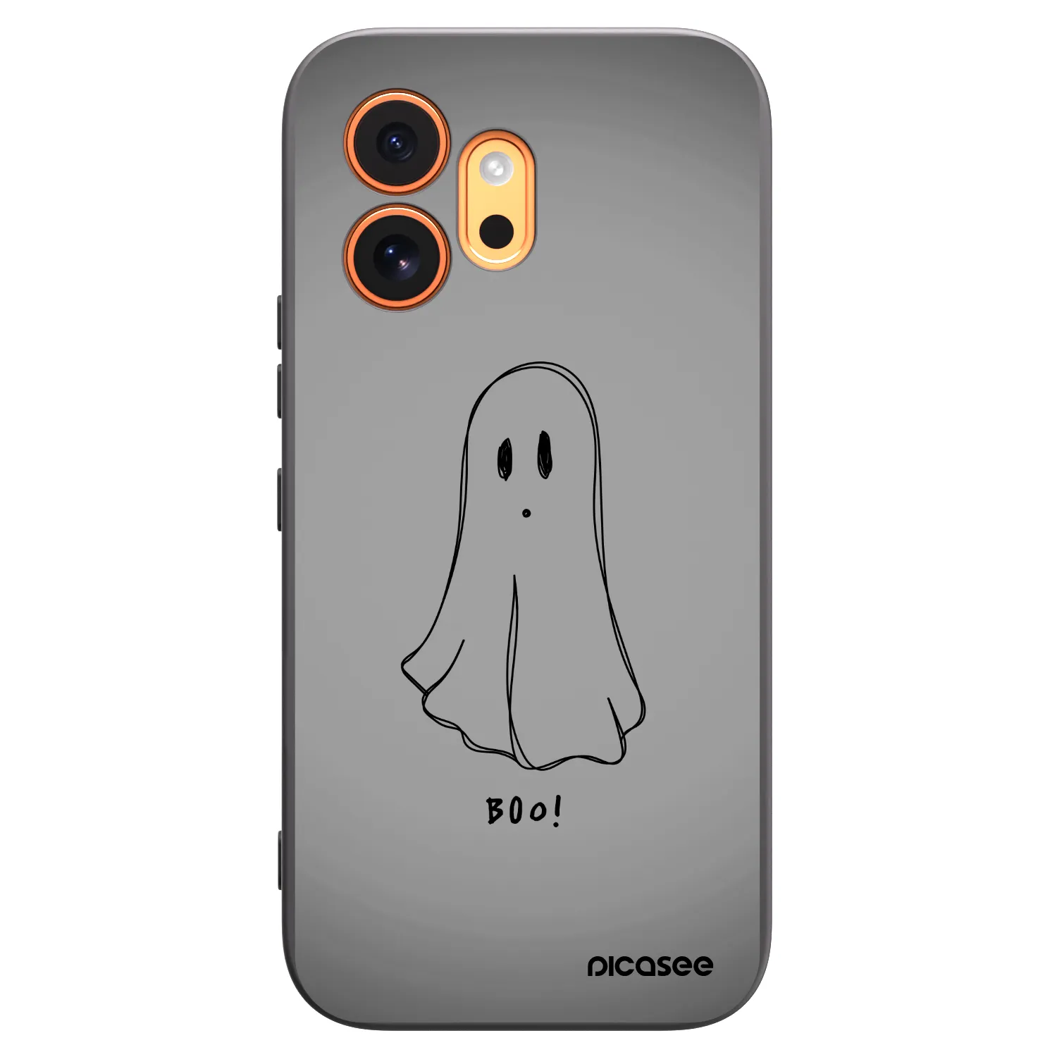 Picasee silikonowe czarne etui na Honor 600 - Ghost
