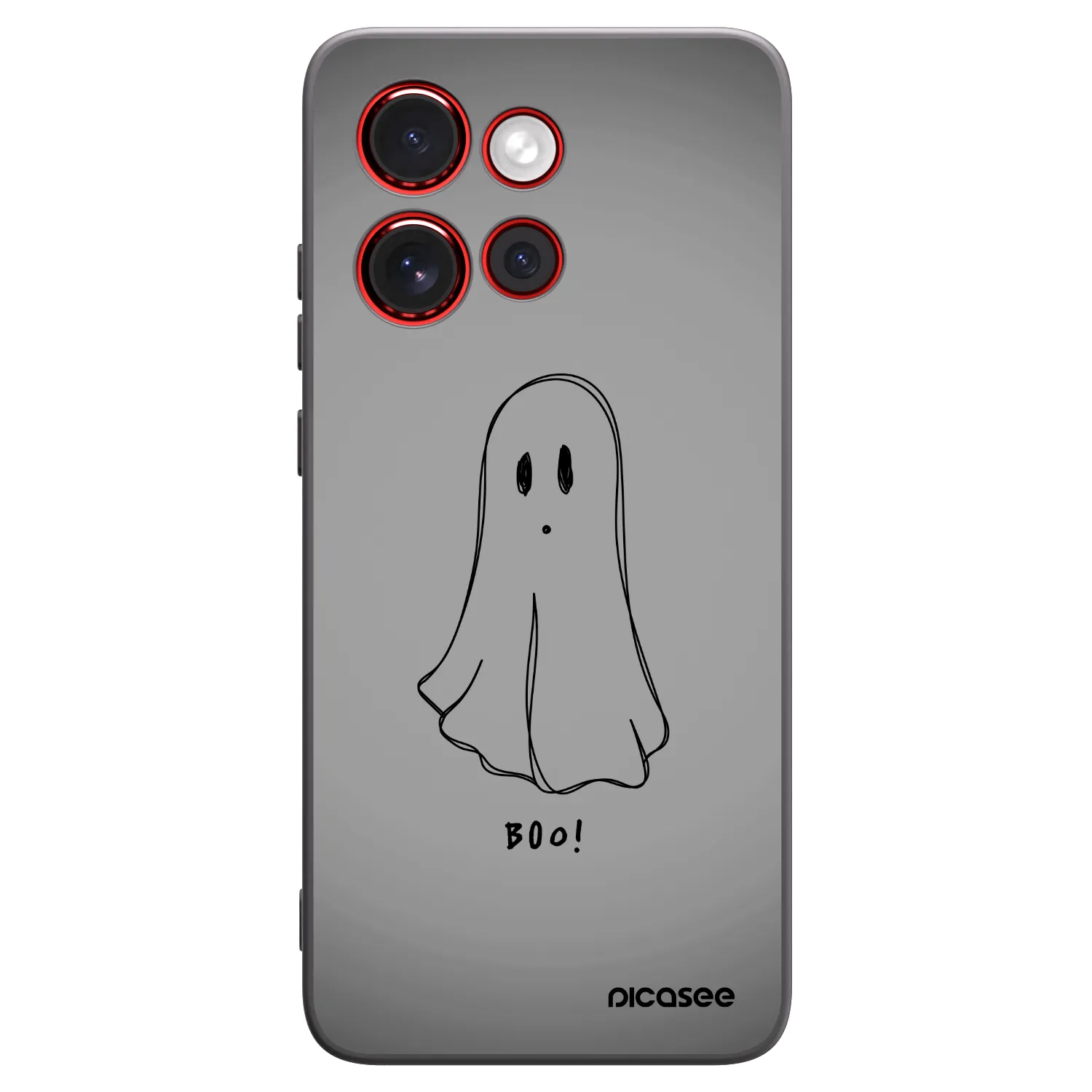 Picasee silikonowe czarne etui na Motorola Edge 60 Neo 5G - Ghost