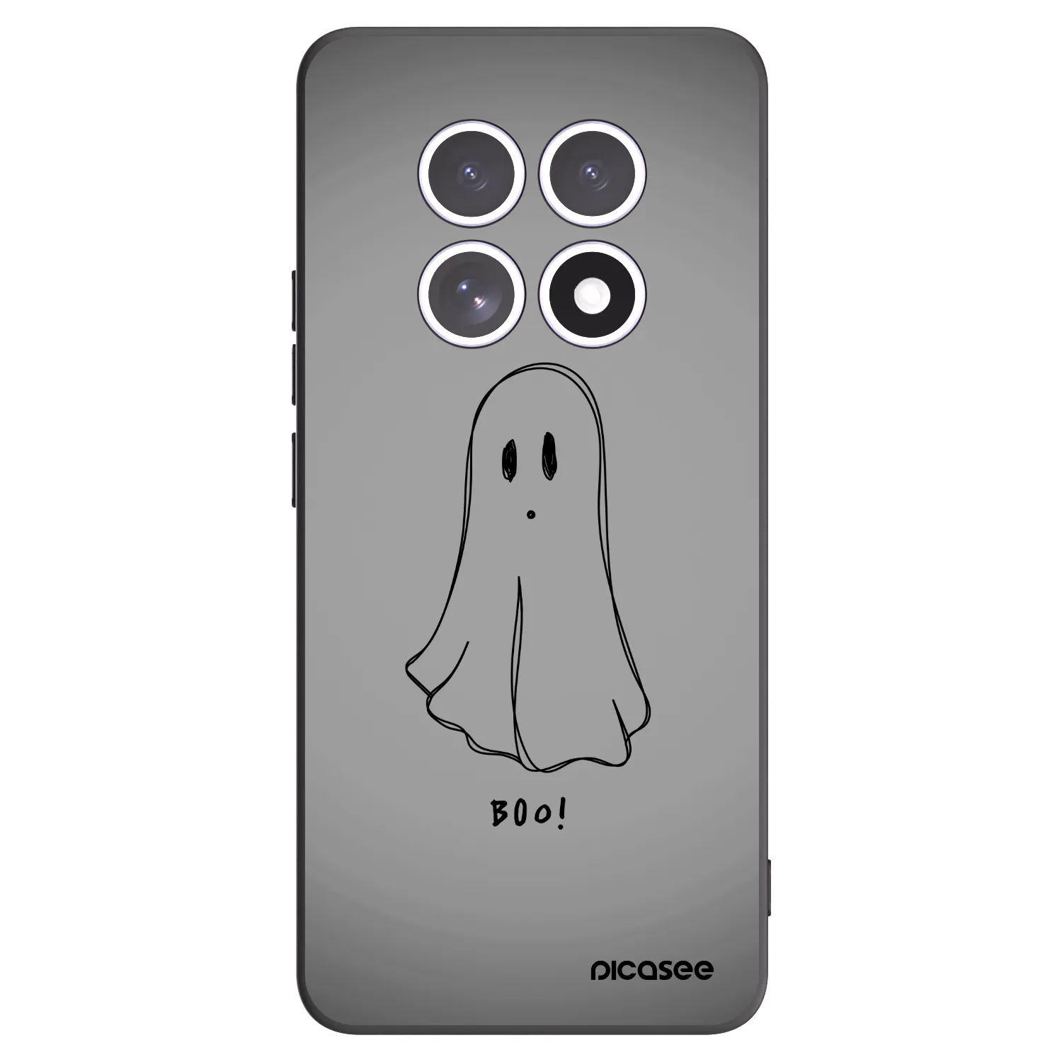 Picasee silikonowe czarne etui na Xiaomi Redmi Note 15 5G - Ghost