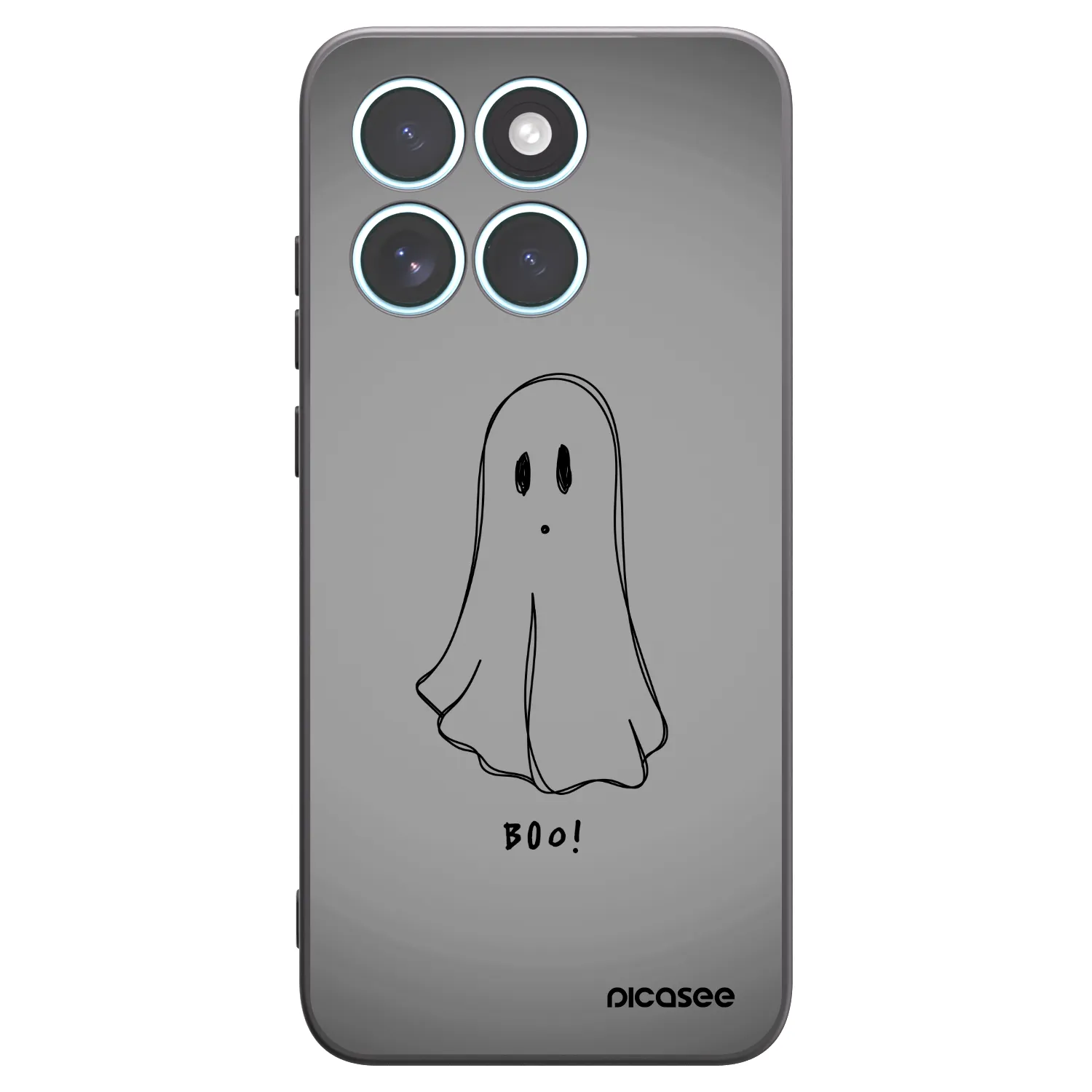 Picasee silikonowe czarne etui na Motorola Edge 70 Fusion - Ghost