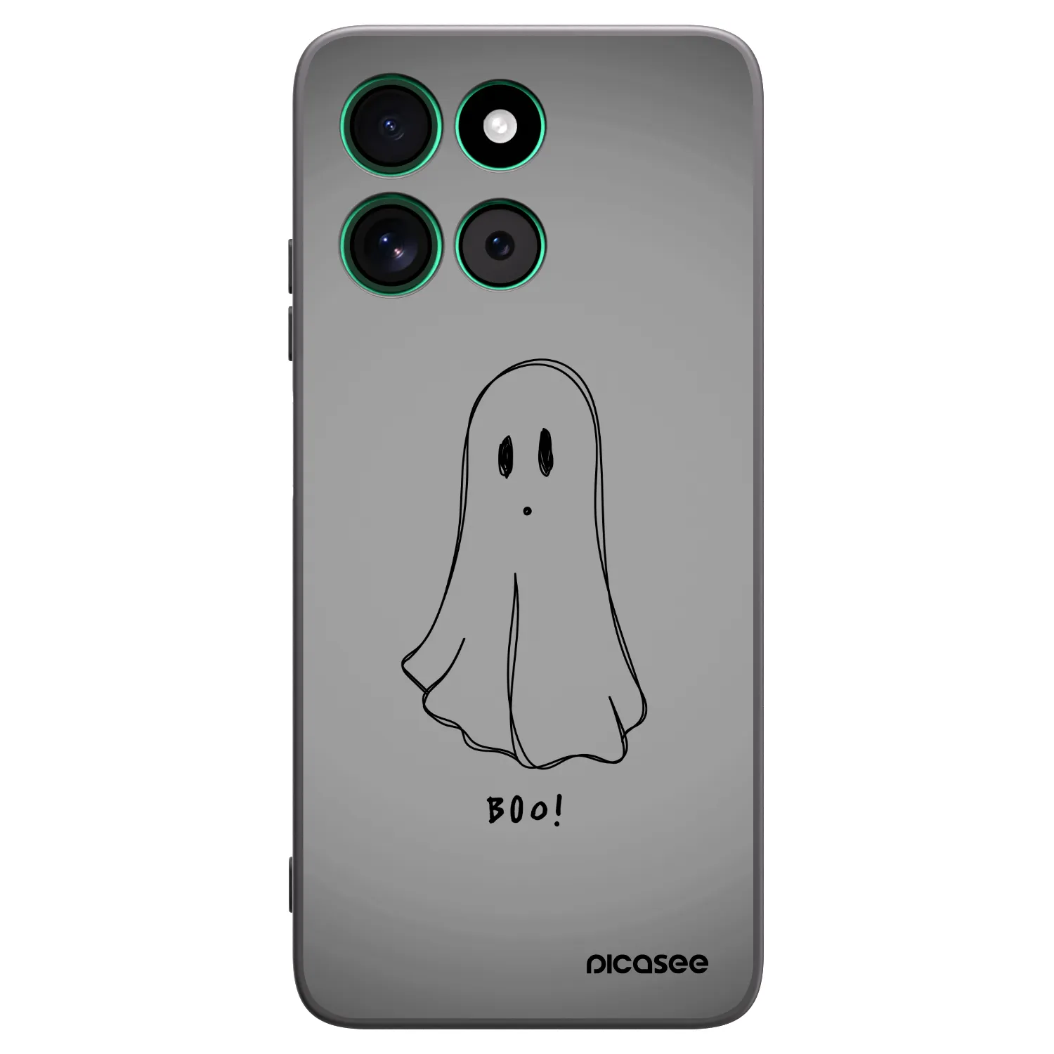 Picasee silikonowe czarne etui na Motorola Moto G57 Power - Ghost