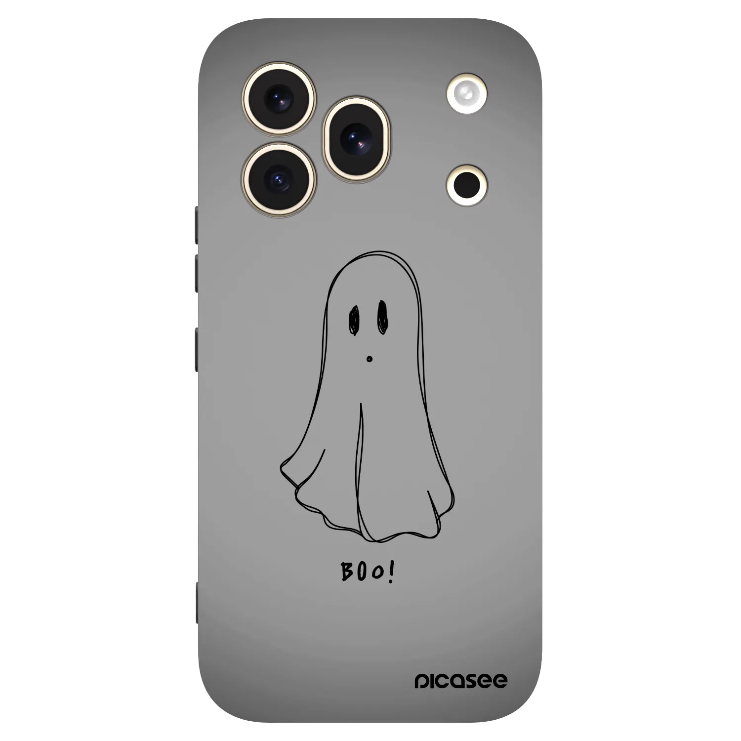 Picasee silikonowe czarne etui na Honor 600 Pro - Ghost