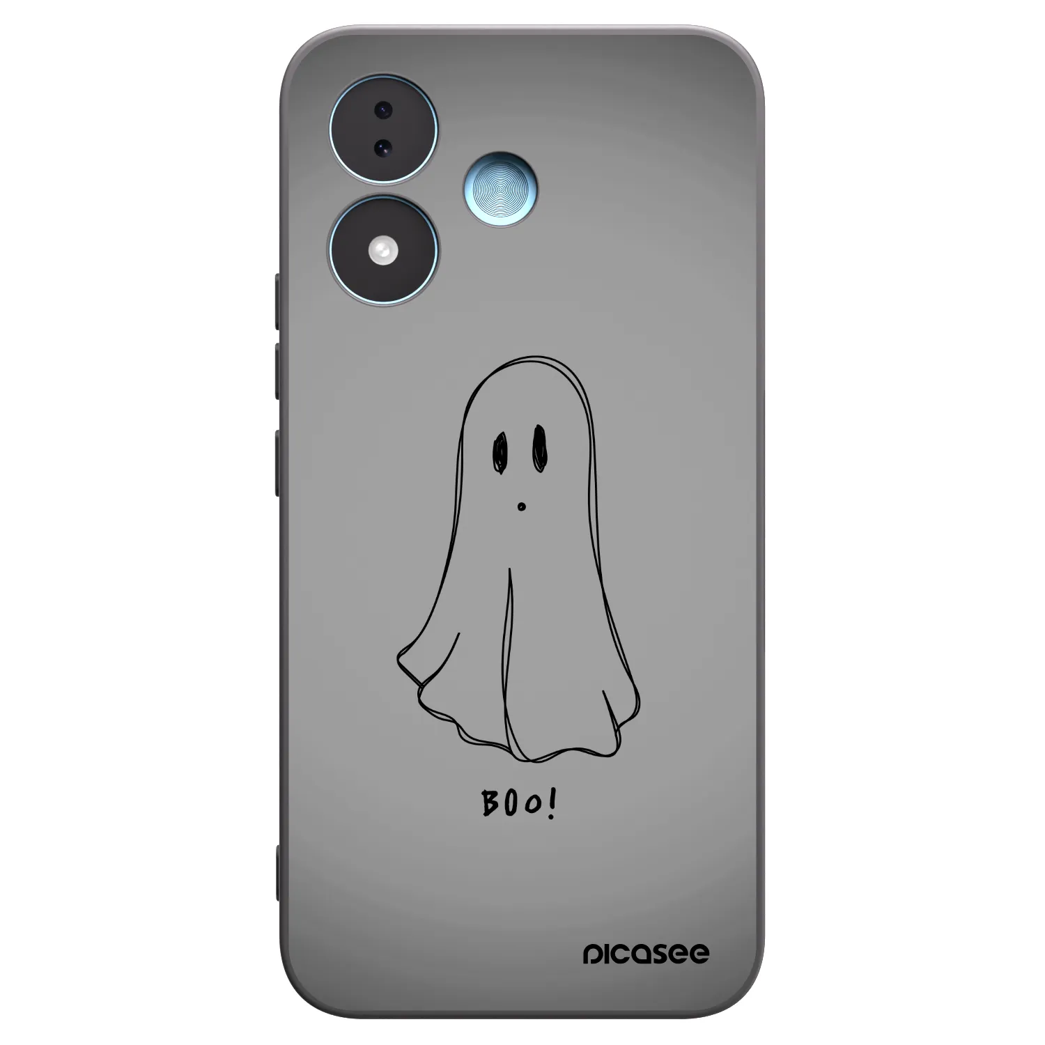 Picasee silikonowe czarne etui na Xiaomi Redmi Note 17 5G - Ghost