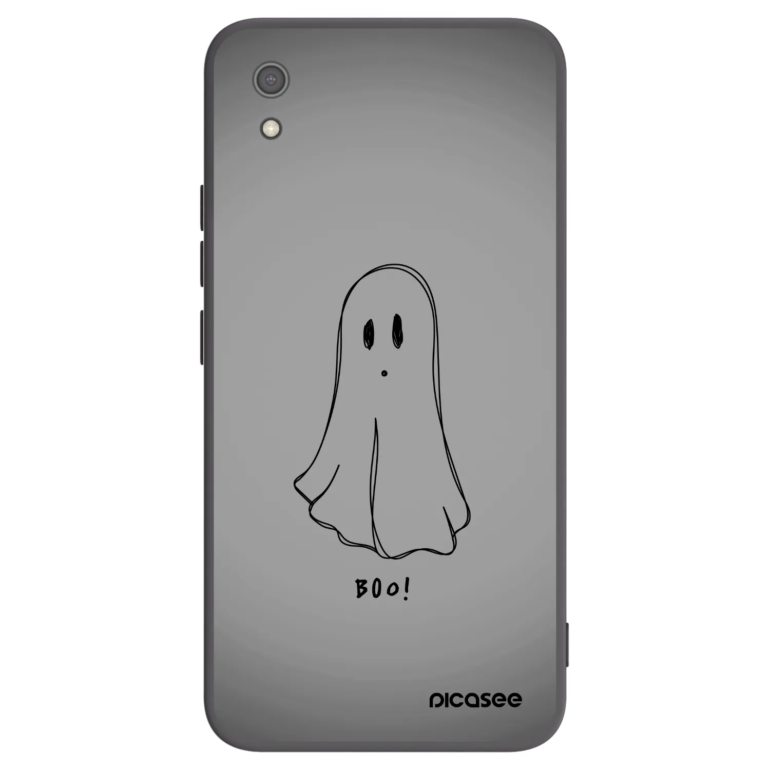 Picasee silikonowe czarne etui na Xiaomi Redmi 7A - Ghost