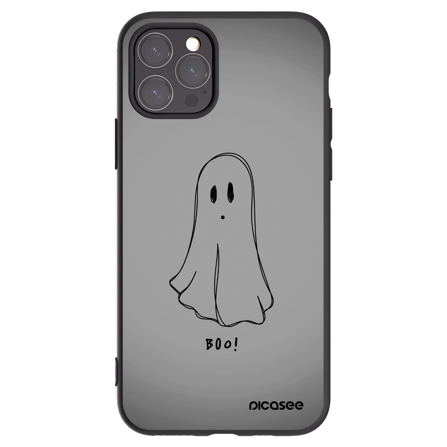 Picasee silikonowe czarne etui na Apple iPhone 11 Pro - Ghost